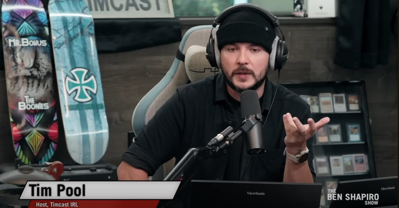 Podcaster Tim Pool is now suggesting that there's no evidence that Russia actually paid him hundreds of thousands of dollars to unwittingly create videos for a front company.