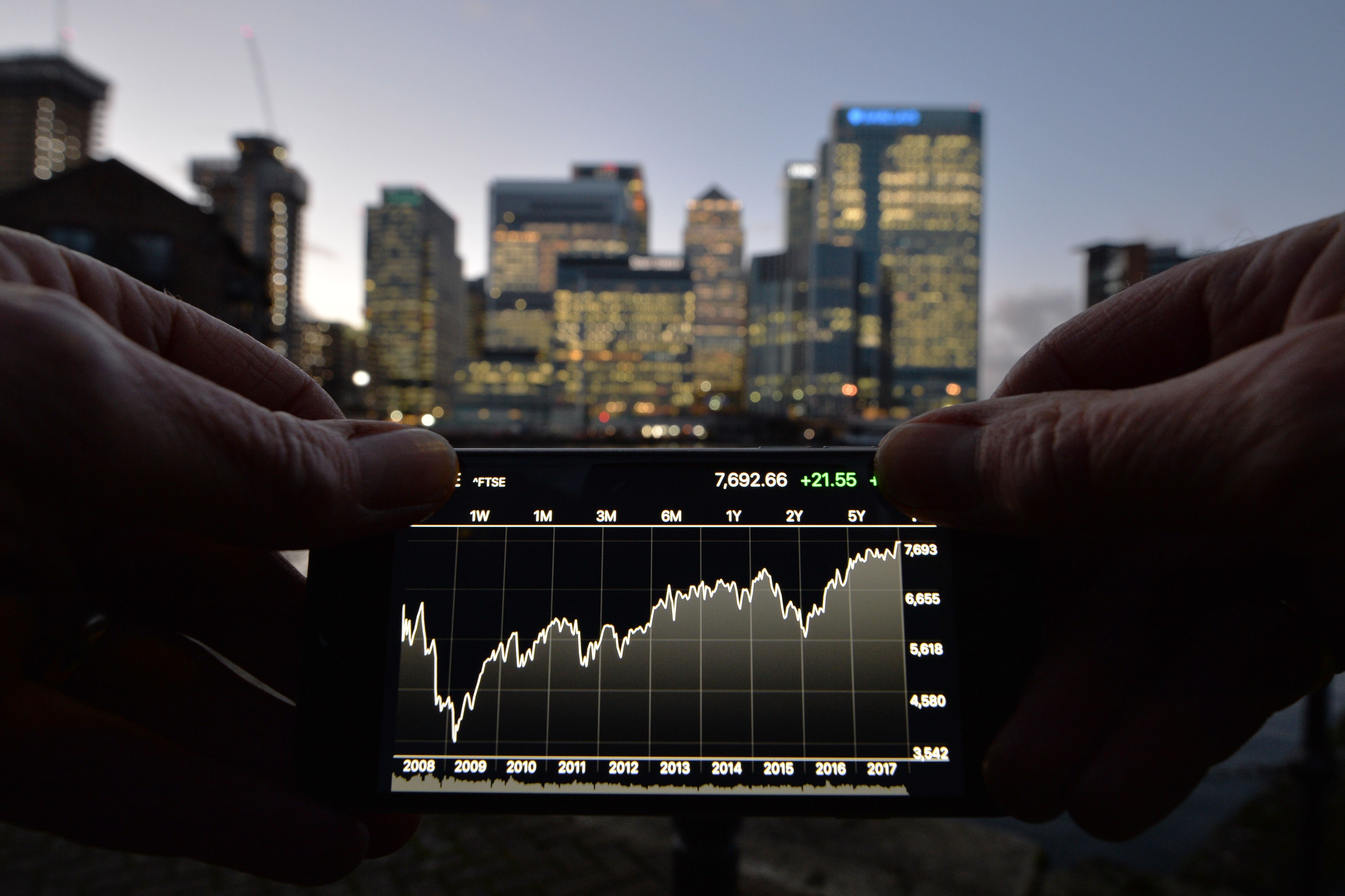 London stocks plunged again on Monday due to a global sell-off (John Stillwell/PA)