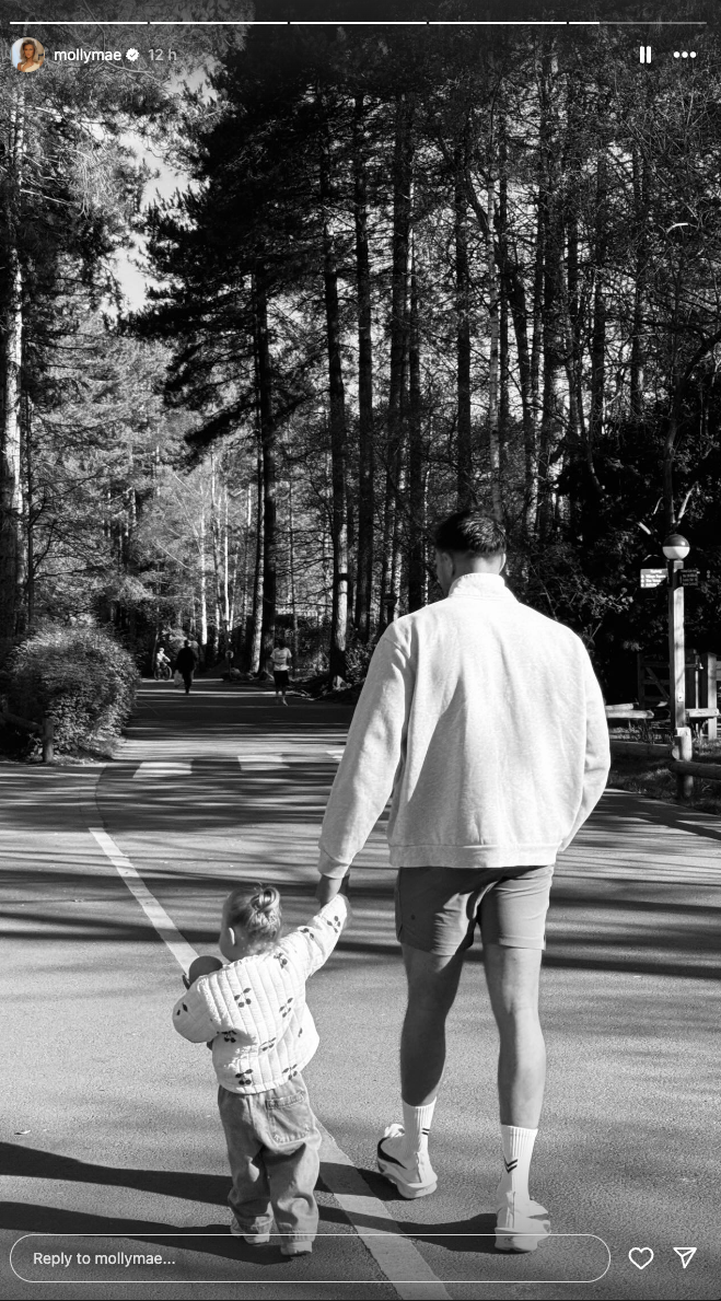 Tommy Fury with his daughter Bambi at a family trip at Center Parcs