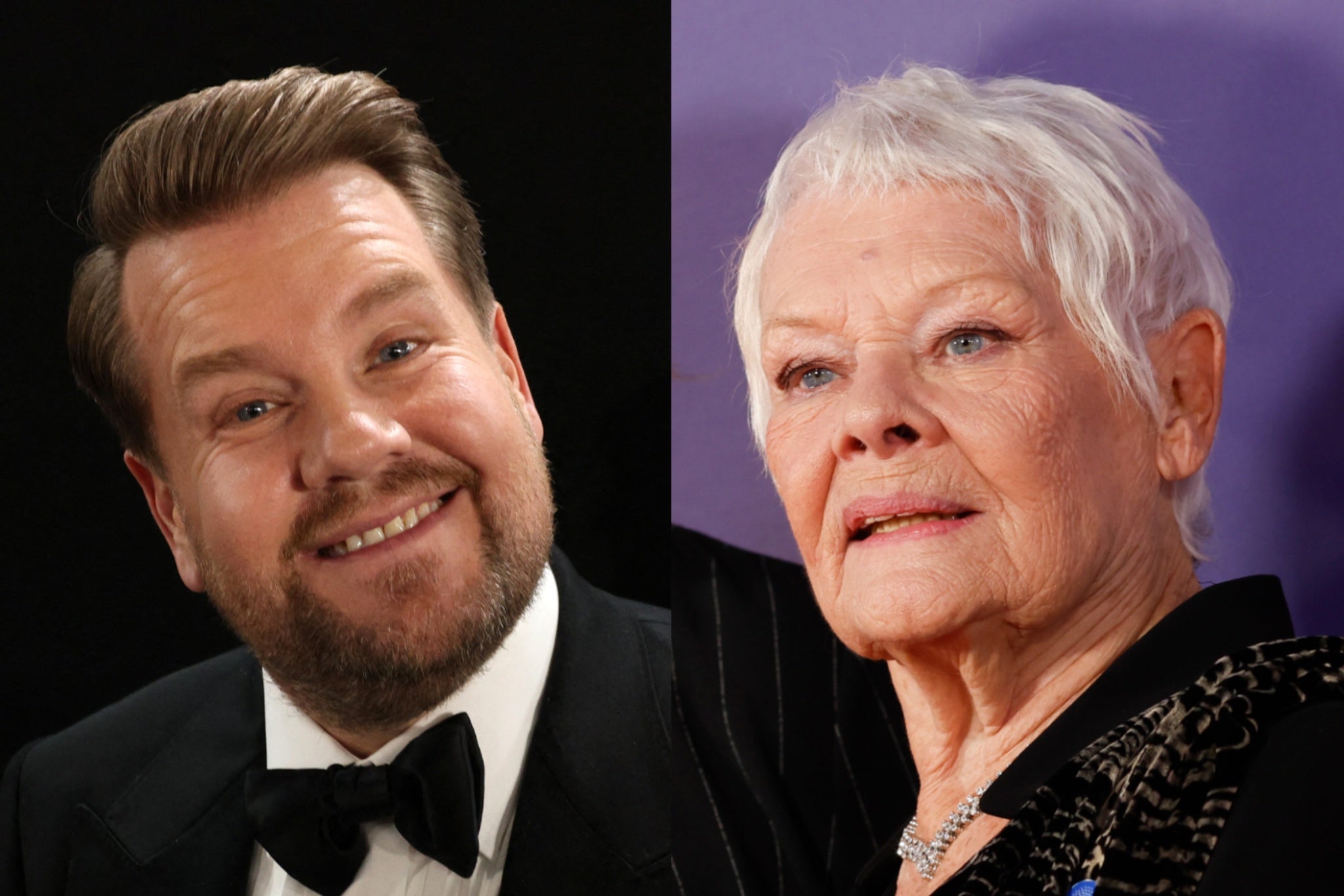 James Corden and Dame Judi Dench