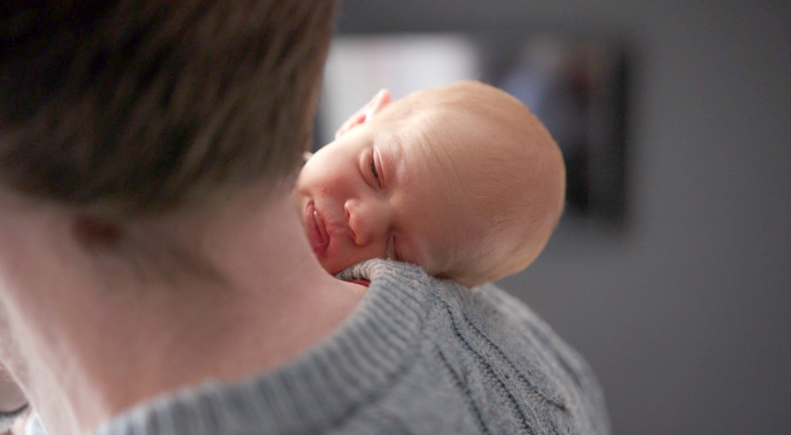 Baby Amy was safely delivered in February