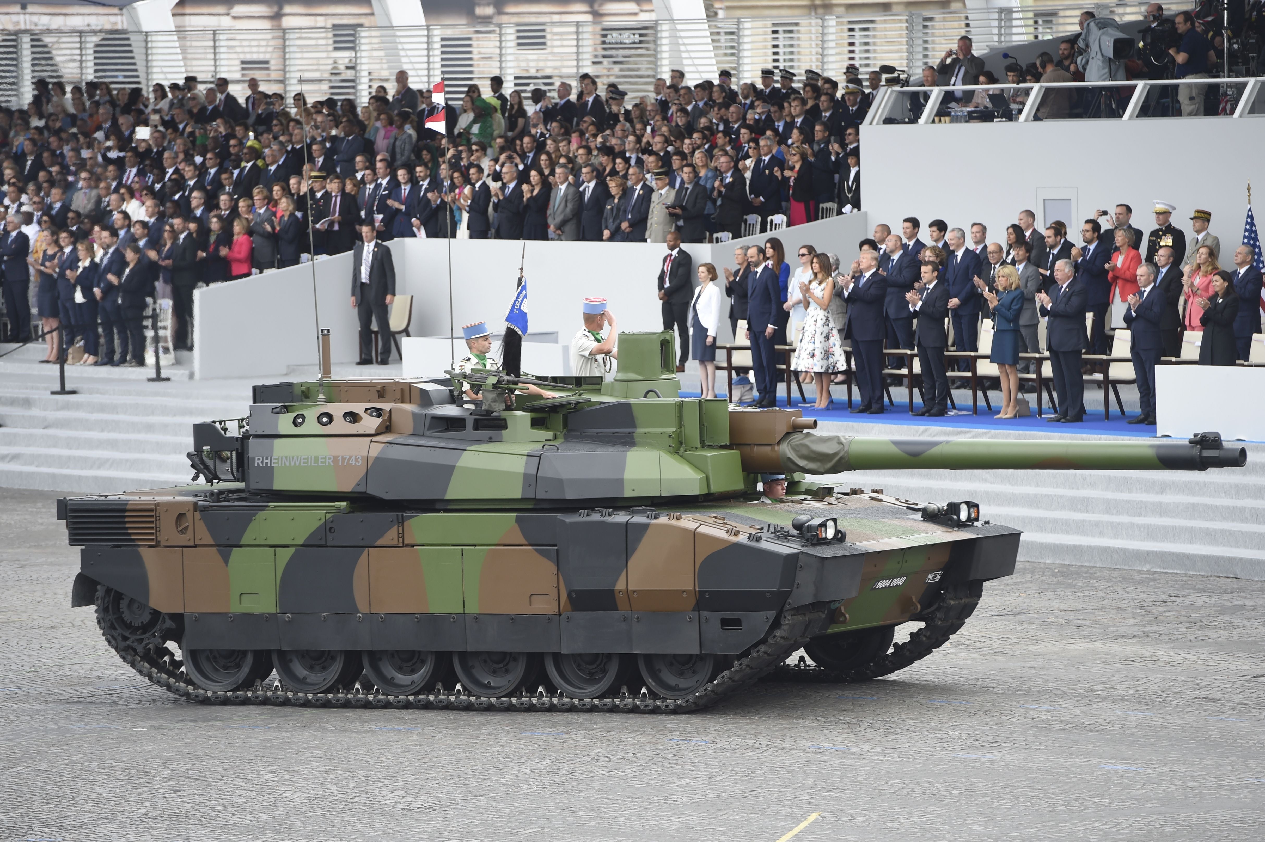 Donald Trump and the Macrons attend France’s 2017 Bastille Day military parade