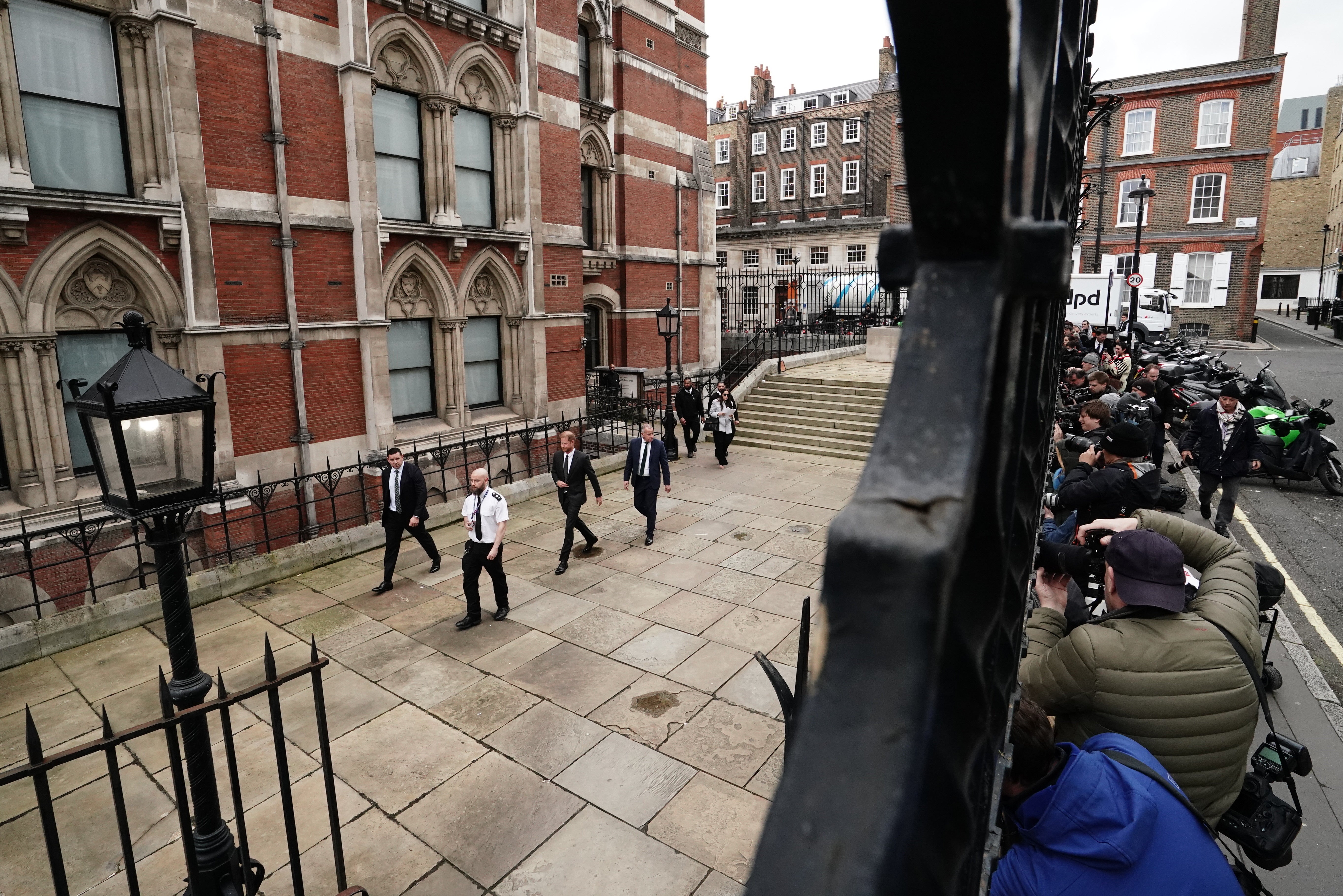 The Duke of Sussex leaving the Royal Courts Of Justice, central London, in 2023