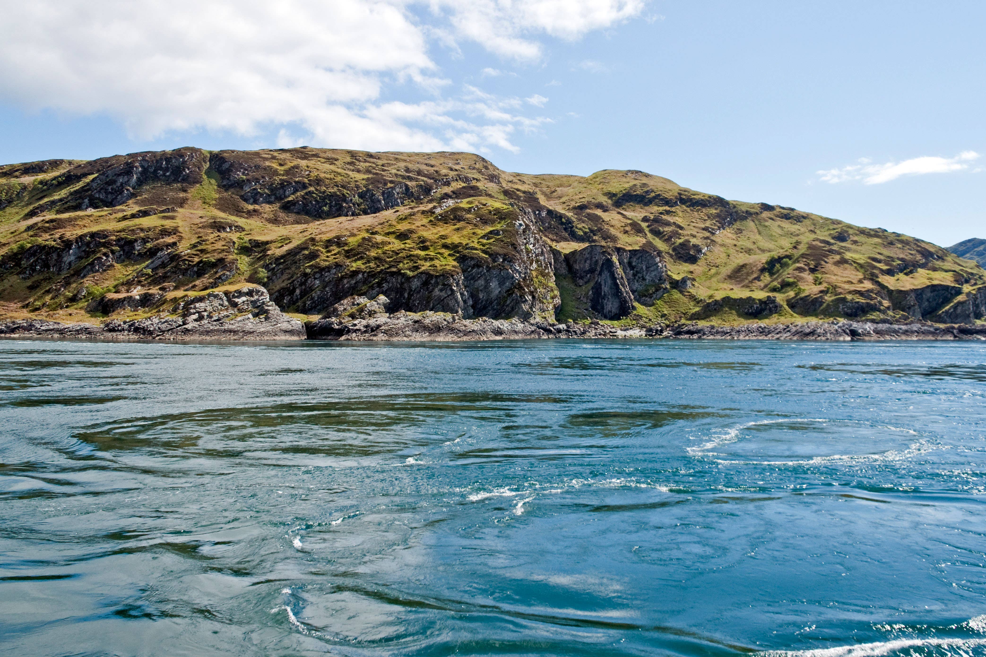 The Corryvreckan whirlpool is located between the islands of Scarba and Jura in the Inner Hebrides (John Peter Photography/Alamy/PA)