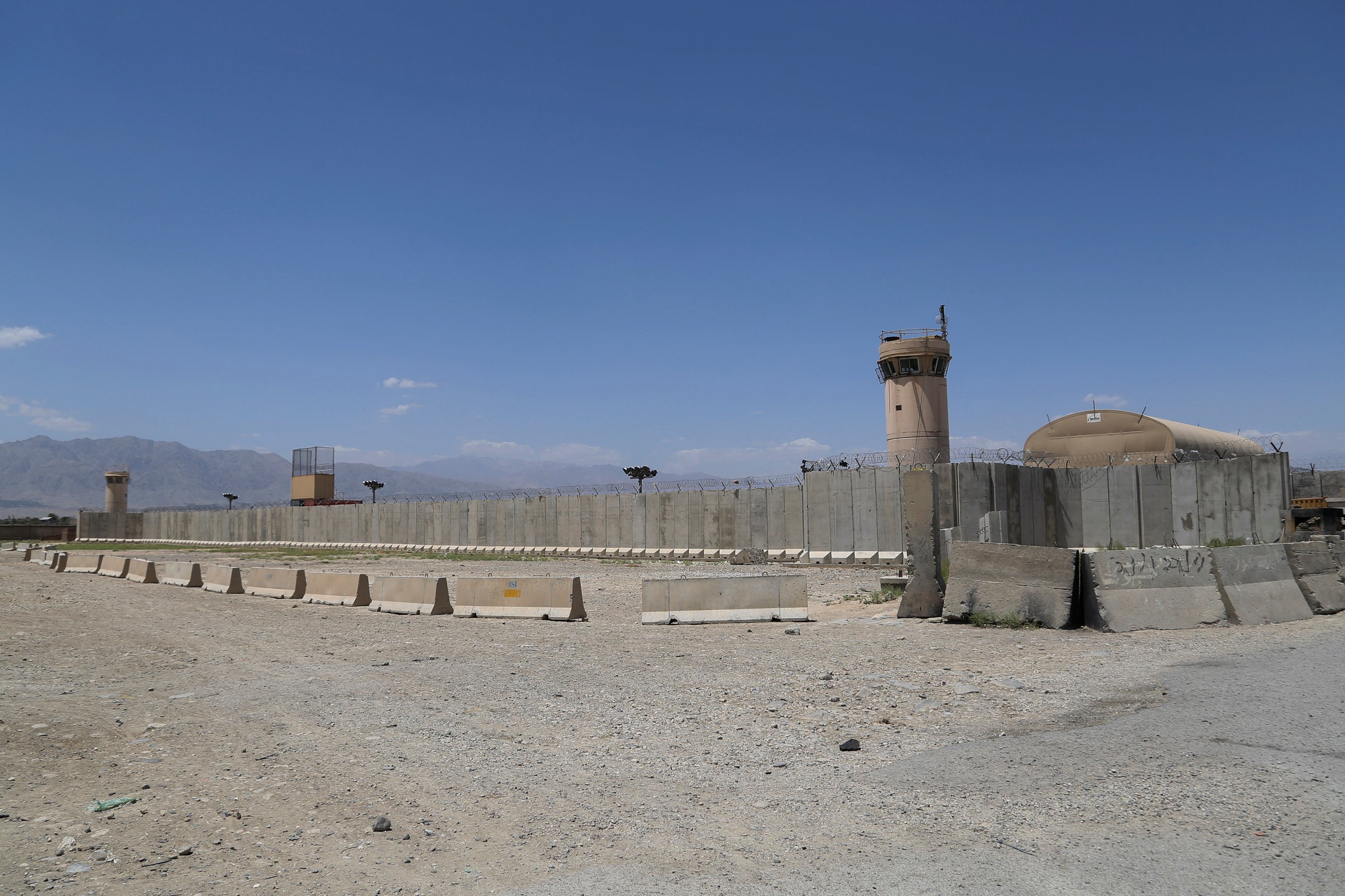 Bagram air base is situated north of Kabul