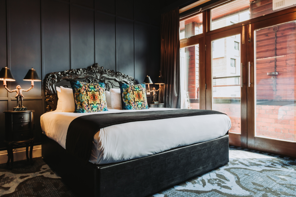 Each room at the boutique Velvet hotel has a individual style