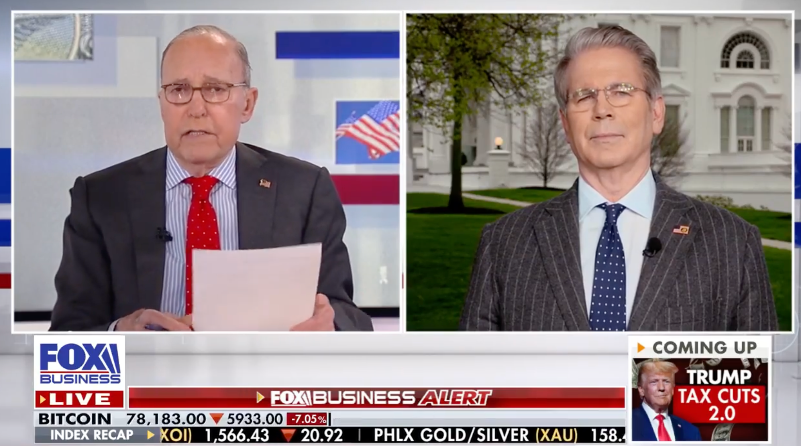 Treasury Secretary Scott Bessent told Fox Business that almost 70 countries had reached out to negotiate trade deals following the announcement of sweeping tariffs