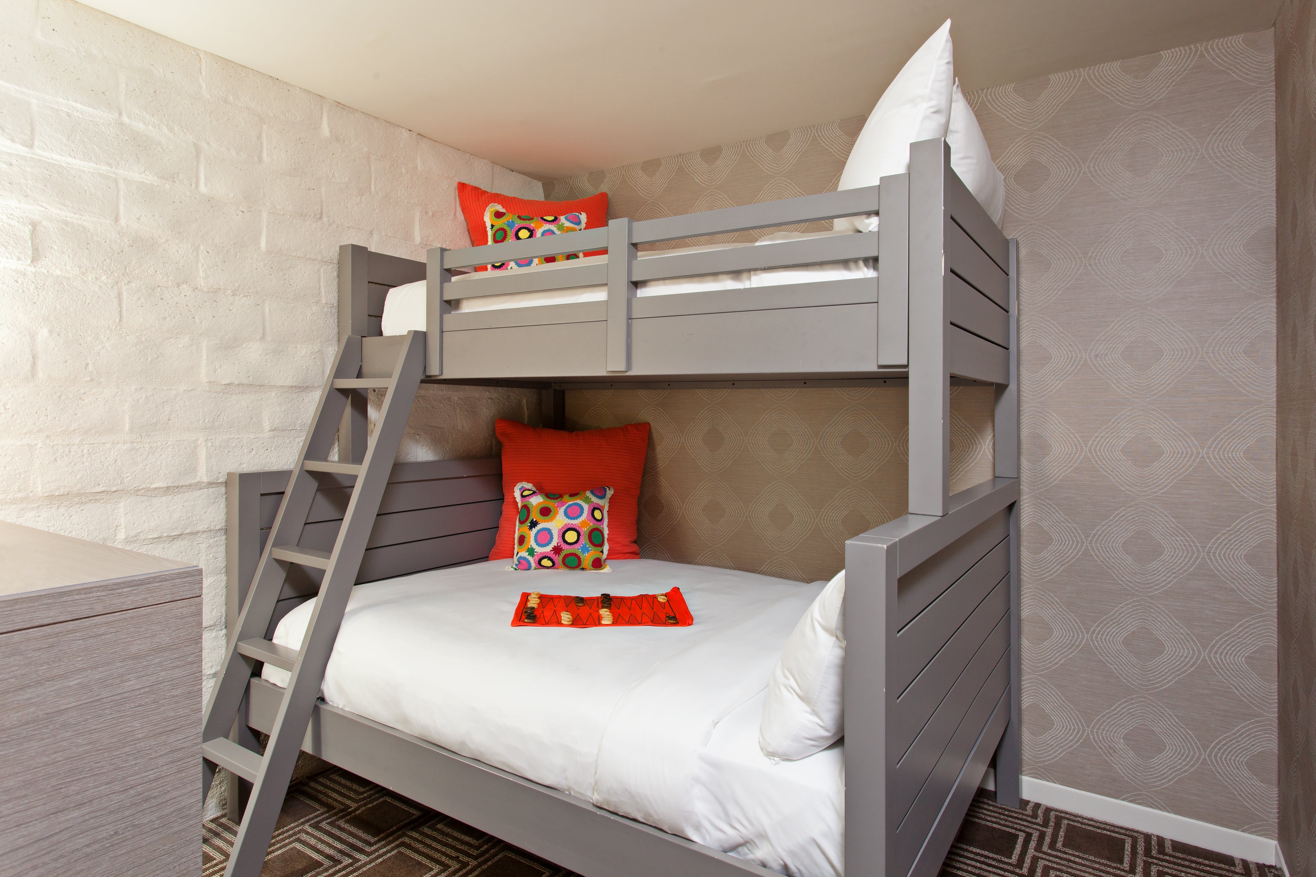 The Garland’s family rooms are designed with children in mind, with kids’ bunk bed nooks