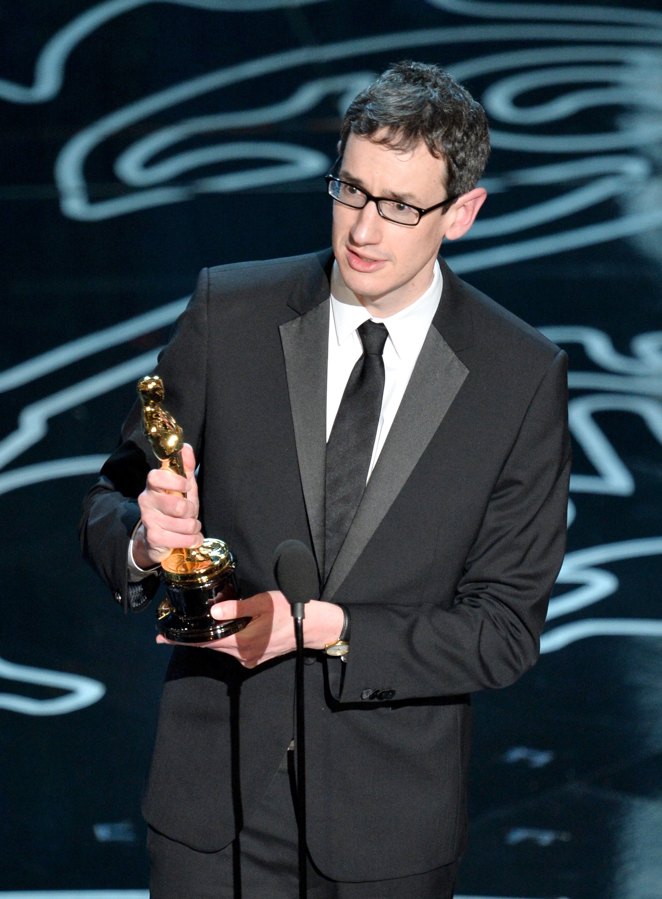 Steven Price winning the Oscar for Best Original Score for 'Gravity' at the 2014 Academy Awards
