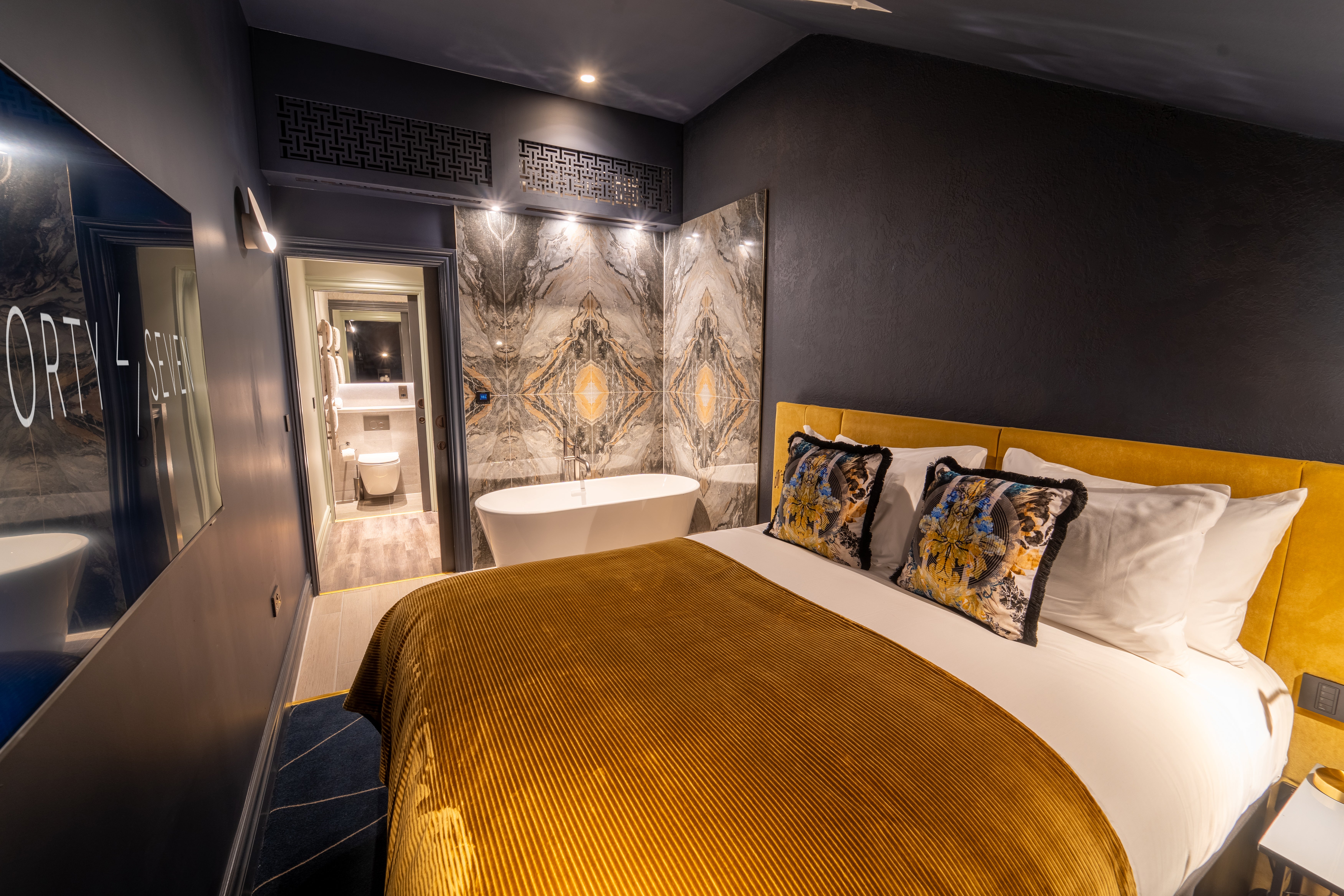 Forty-Seven’s rooms have a sumptuous and opulent feel