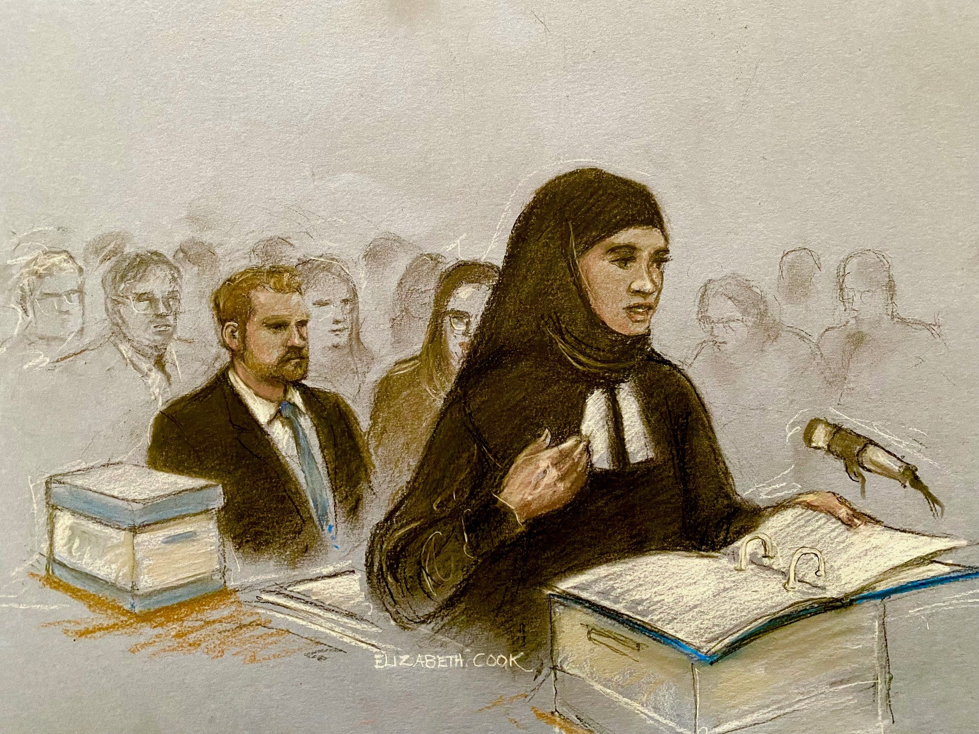 Harry attended both days of the hearing in April, and could be seen taking notes and talking with his legal team during the appeal.