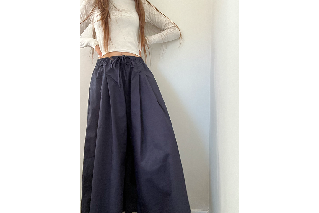Albaray navy super wide leg culottes