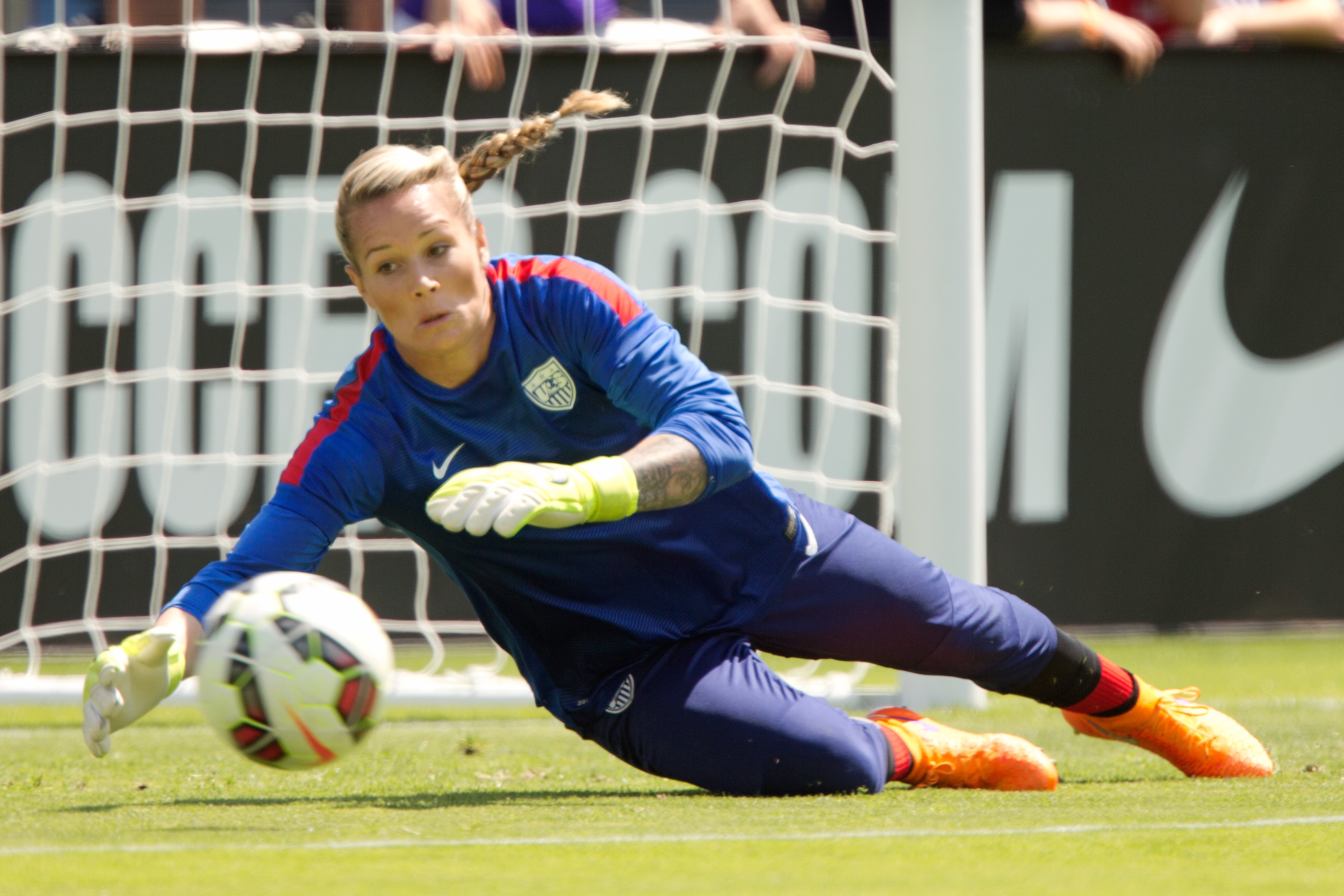 Harris played professional soccer for 13 years, starting from when she graduated college in 2009