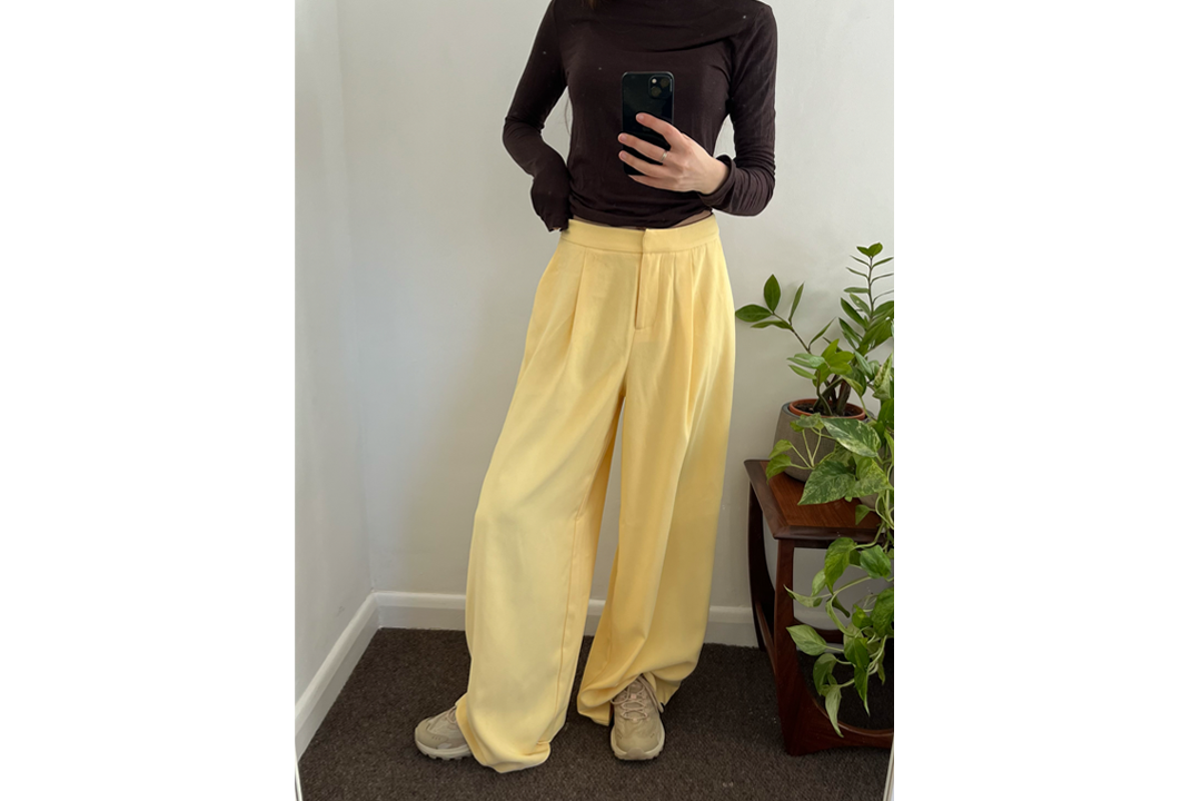 Nobody’s Child butter yellow wide leg trousers