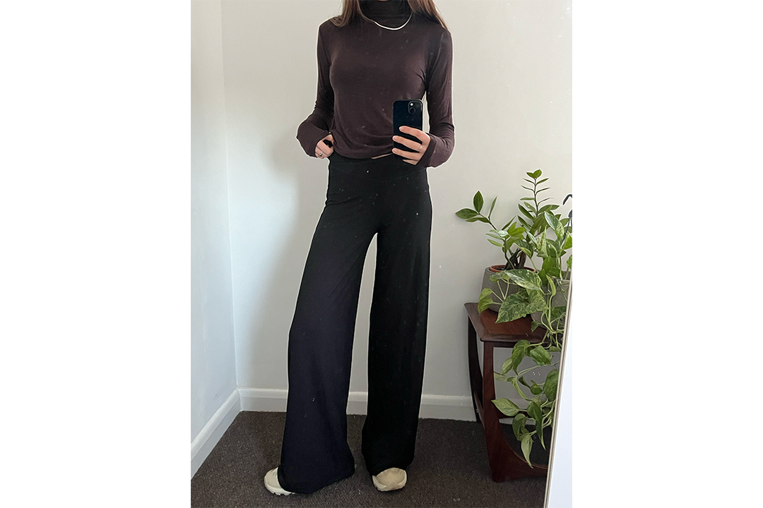 Tala 365 sculpting lounge wrap waist wide leg trousers 