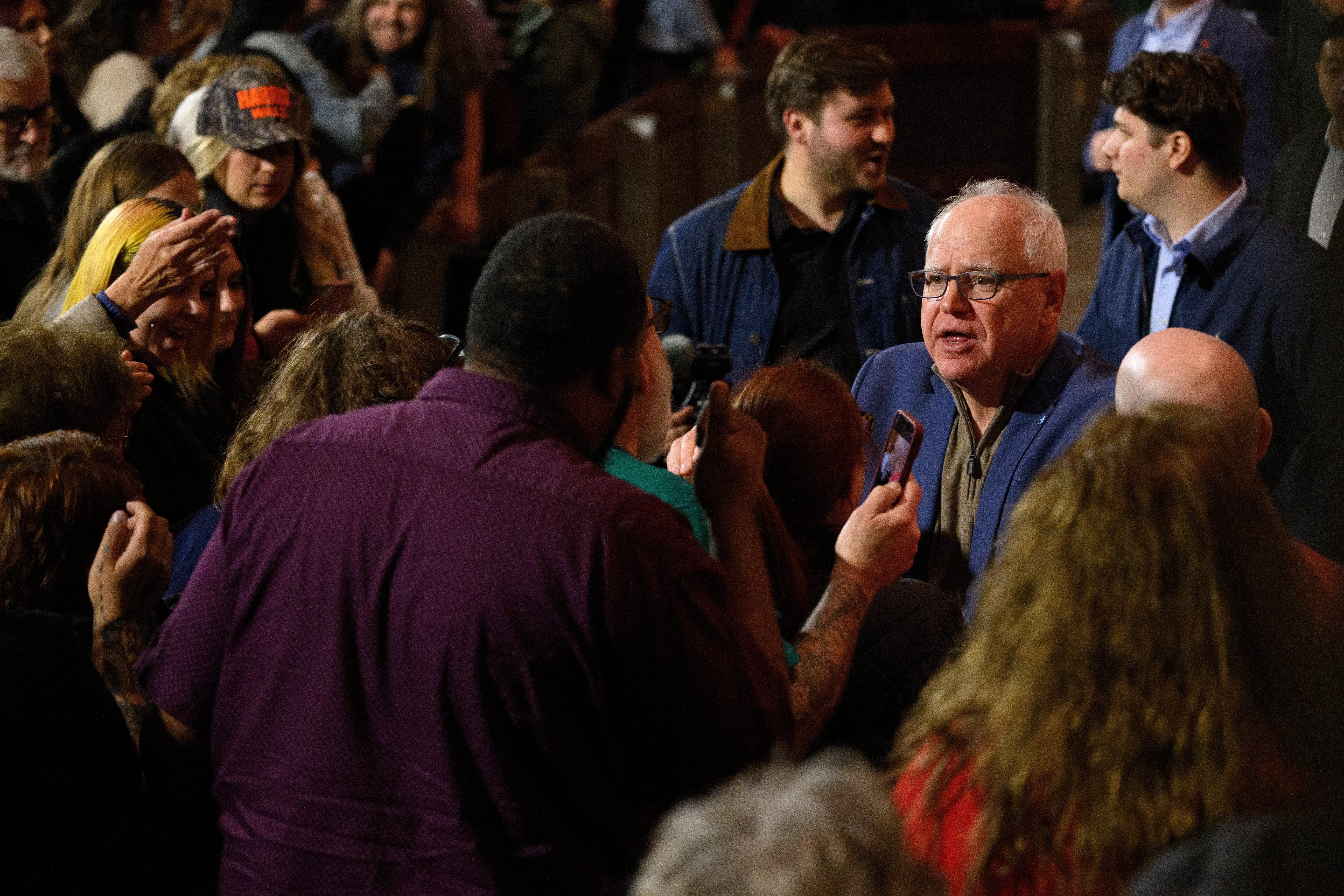 Walz has hit the road to reach out to voters since losing his race to become vice president.