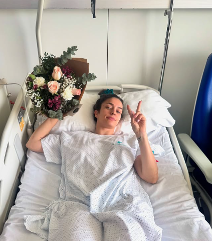 Garcia, 24 was taken to hospital for precautionary checks and is ‘recovering well’