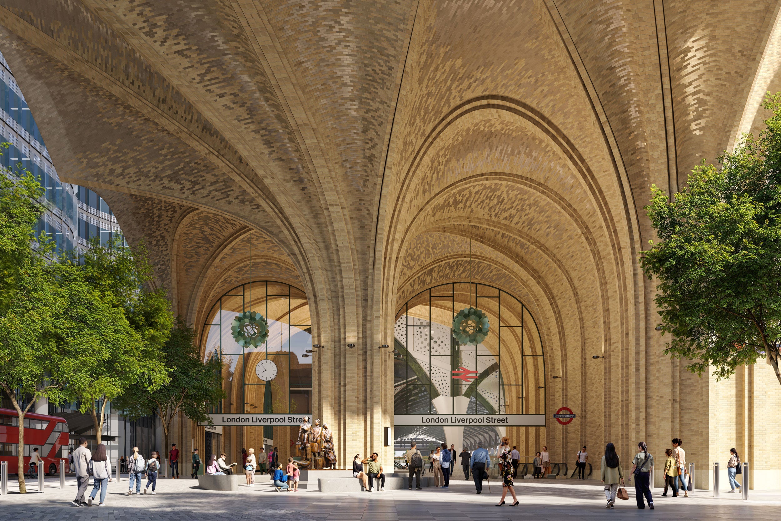 Plans include new landmark entrances on Liverpool Street, Bishopsgate and Exchange Square