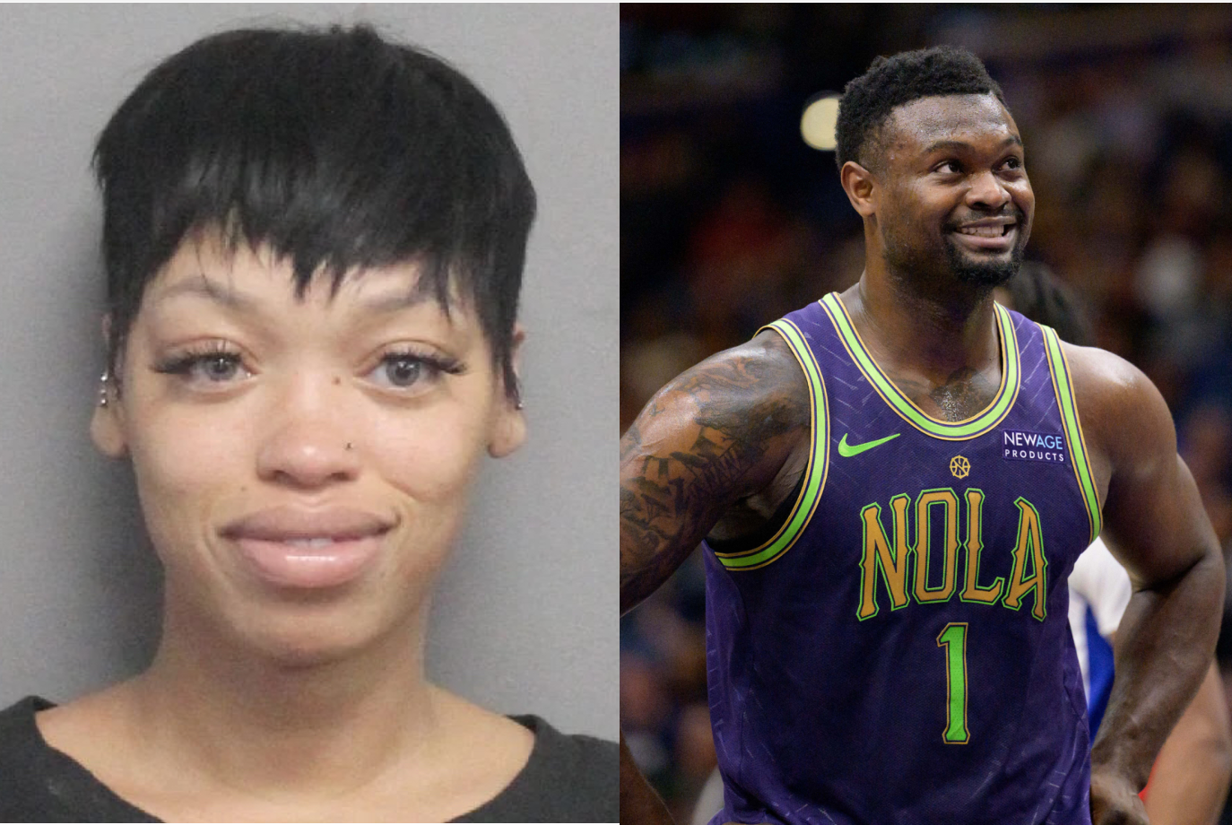 Mother of Zion Williamson's child Ahkeema Love, 31, is accused of attacking a woman who was romantically involved with the NBA star