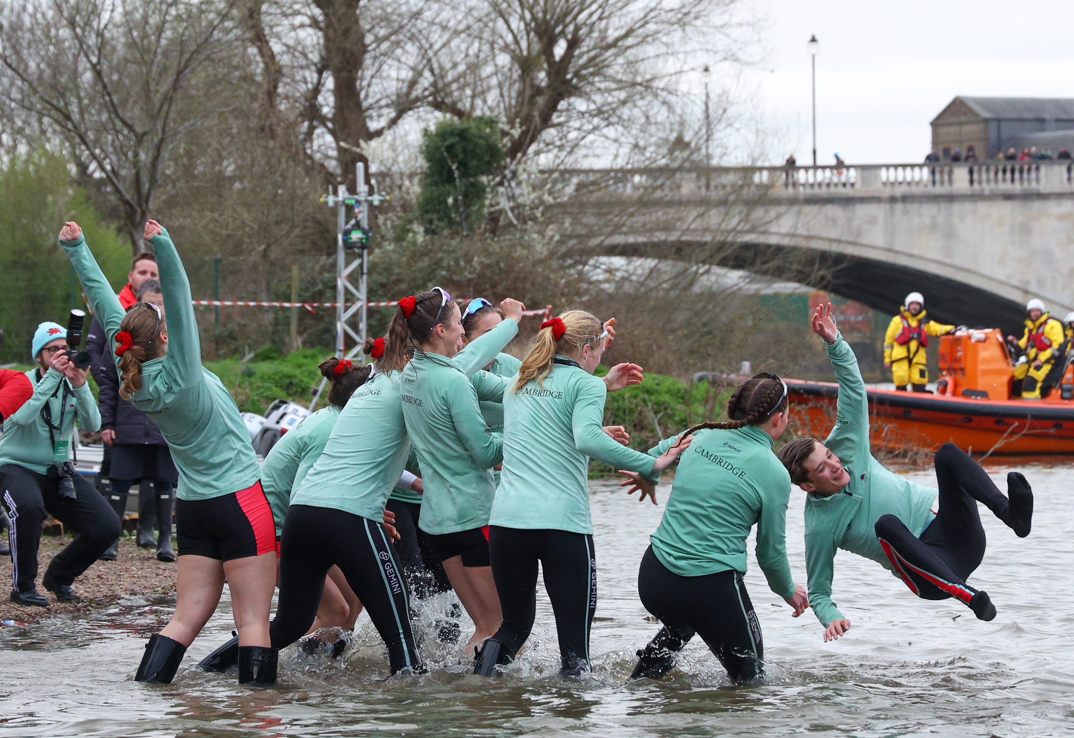 The Boat Race teams have been warned against throwing their cox in the river in the traditional celebration