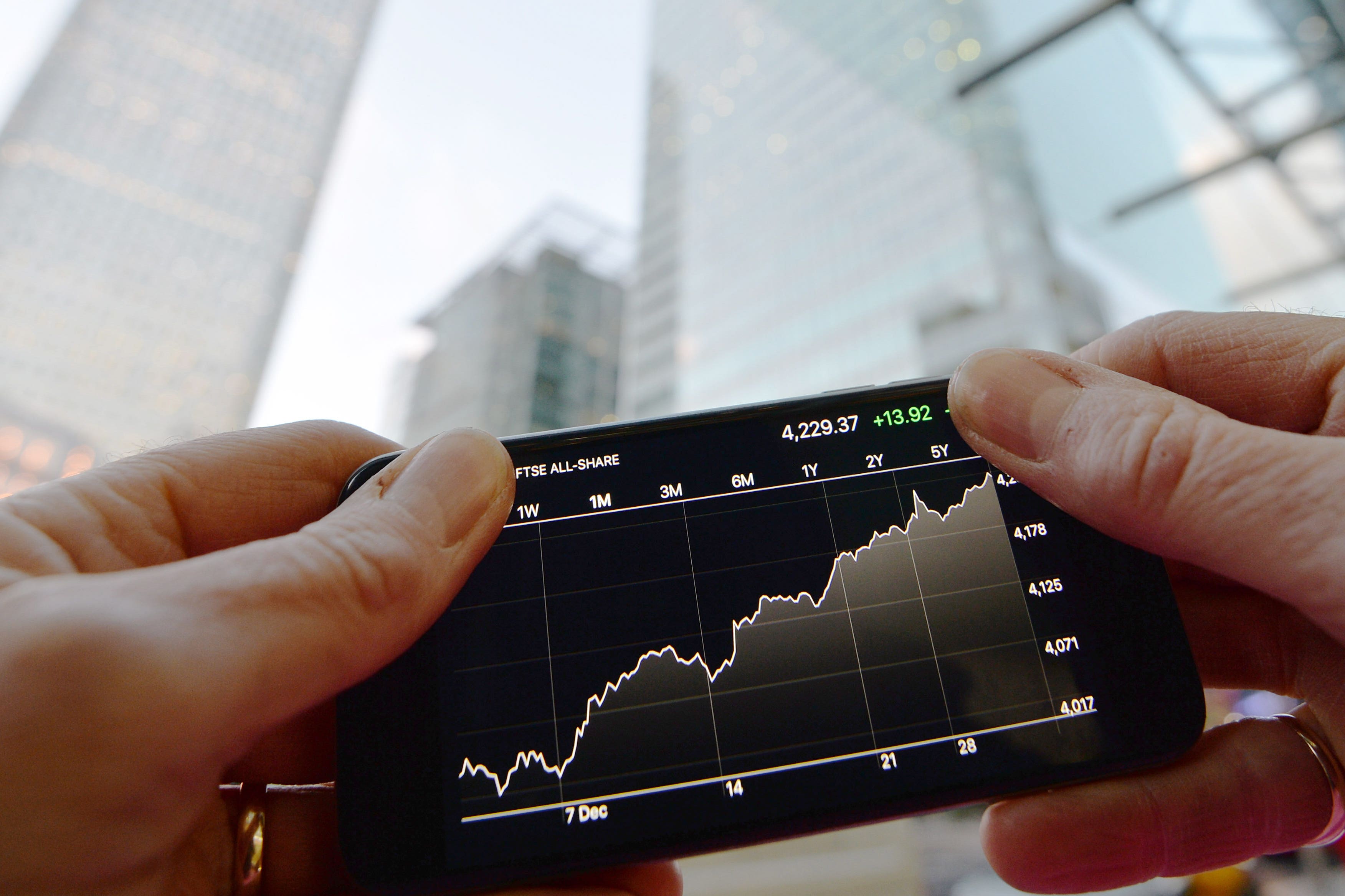 Shares were lower in London on Wednesday (John Stillwell/PA)