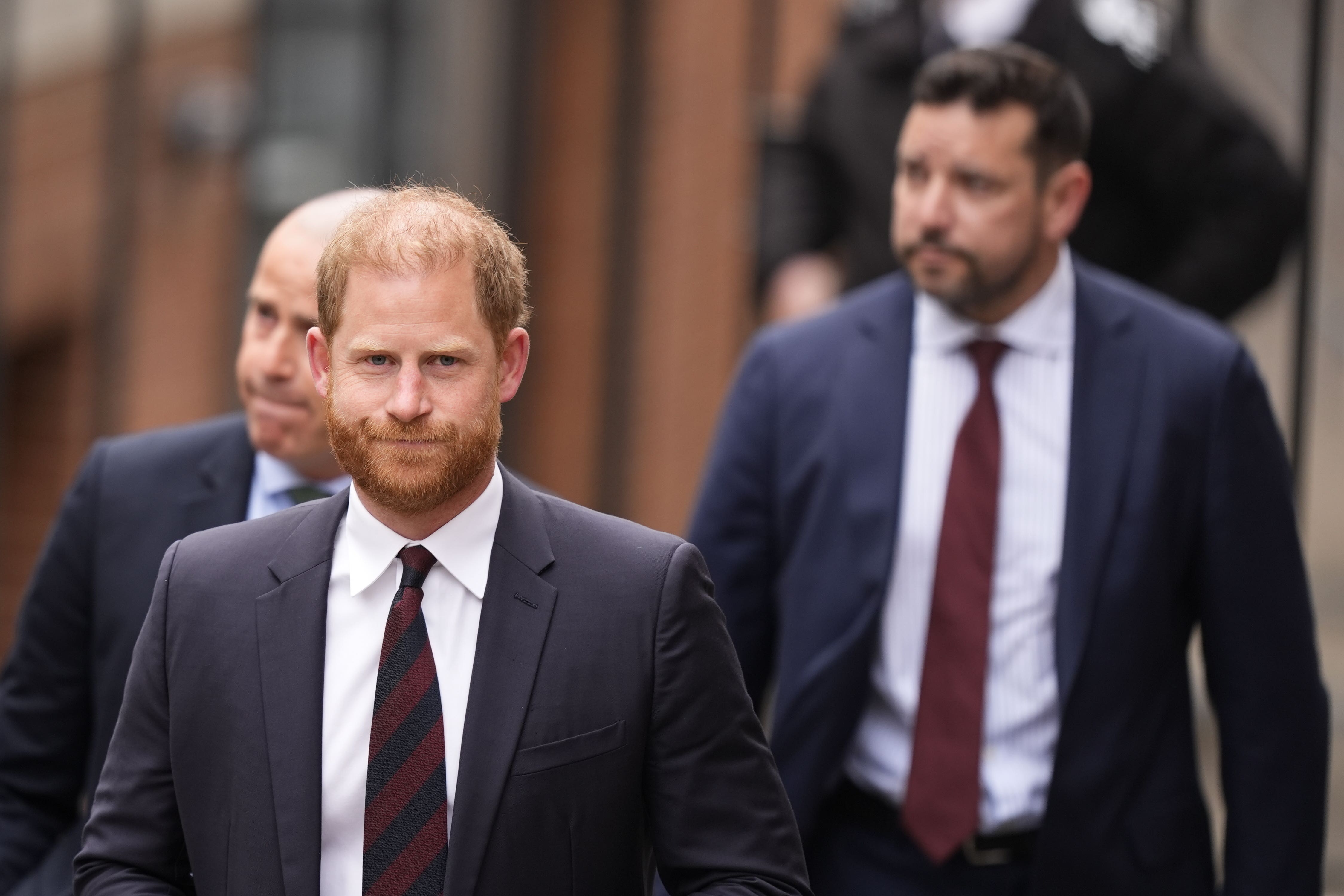 The Duke of Sussex arriving at the Royal Courts of Justice in central London for his appeal (PA)