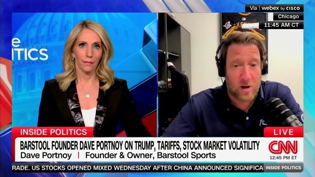 <p>Barstool Sports owner Dave Portnoy says he'd "absolutely" vote for Democrats if stock market chaos continues through midterms.</p>