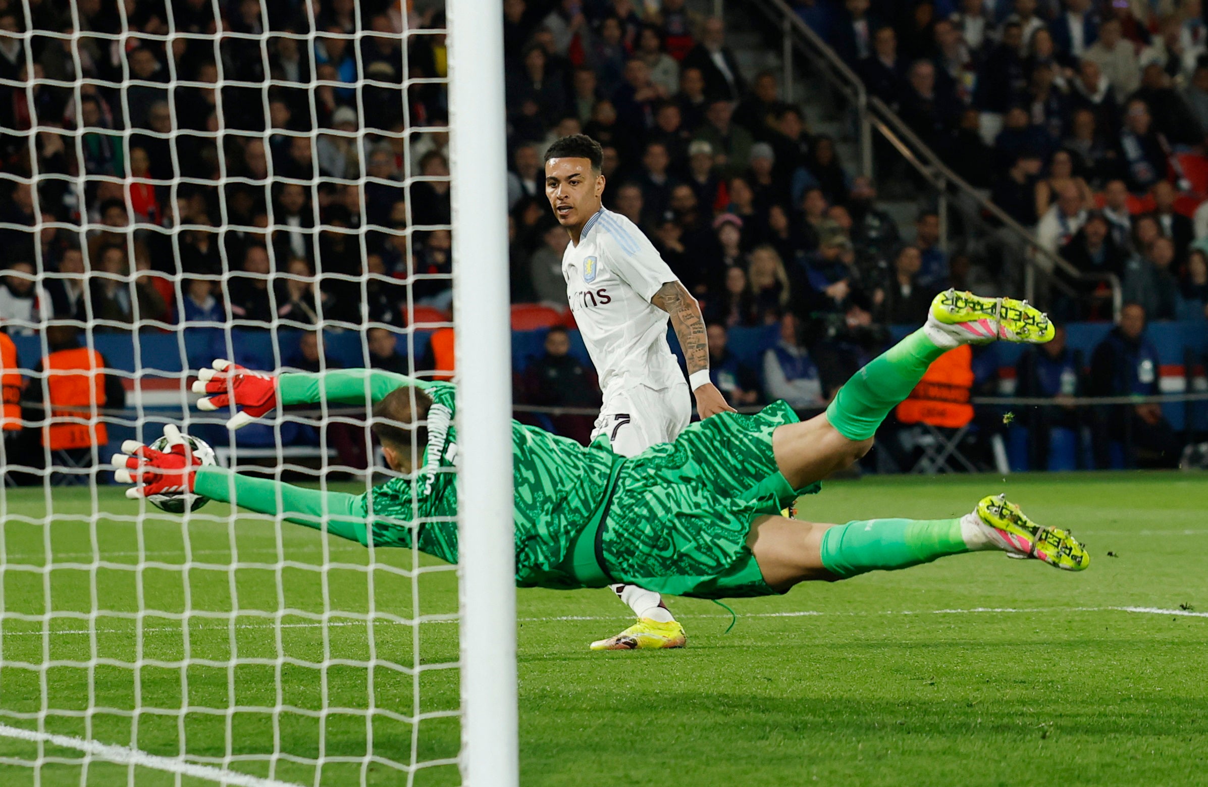 Morgan Rogers opened the scoring for Aston Villa