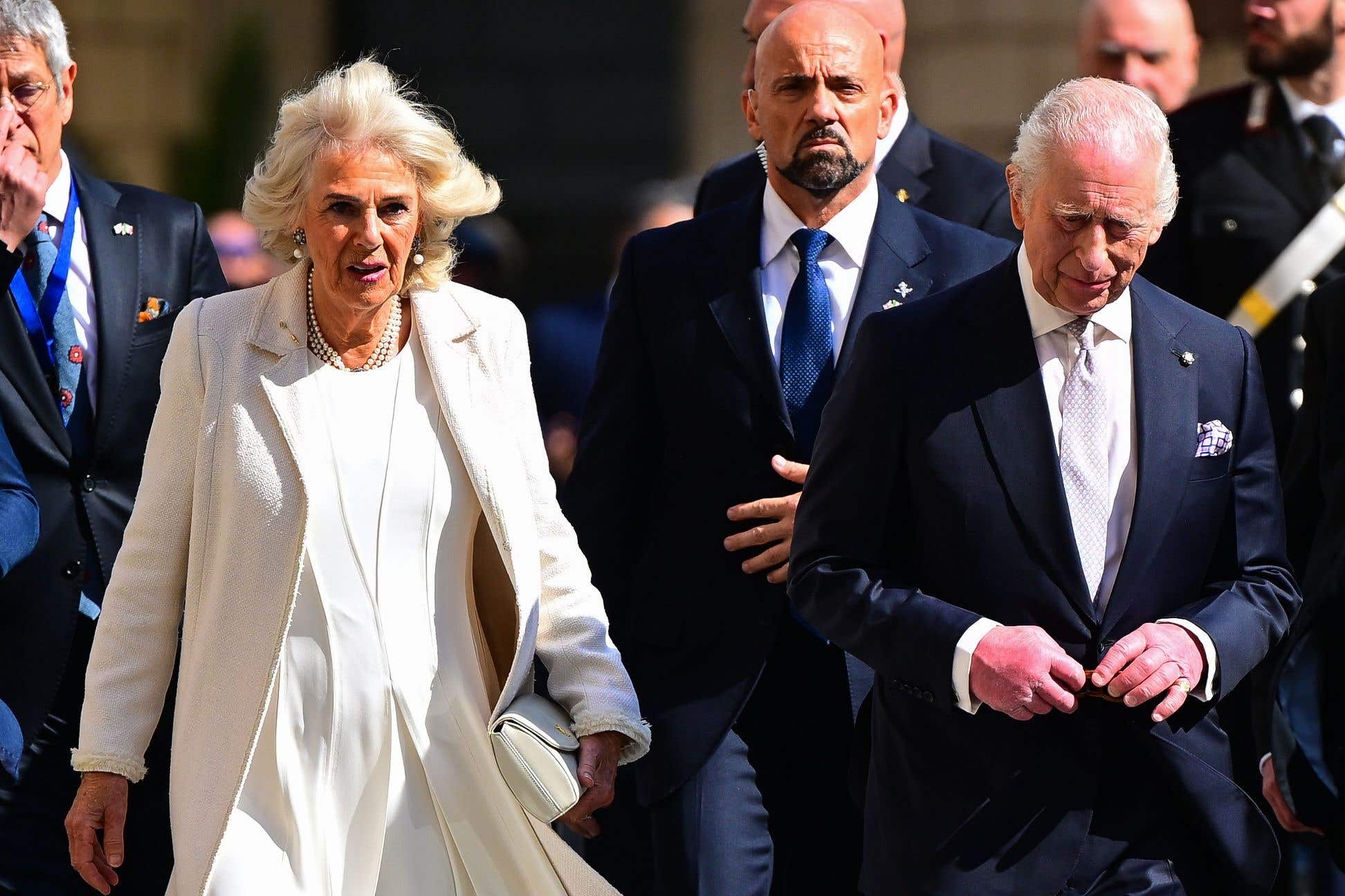 Charles and Camilla met with the Pope and were able to share their best wishes in person after their state visit to the Holy See was cancelled (Victoria Jones/PA)