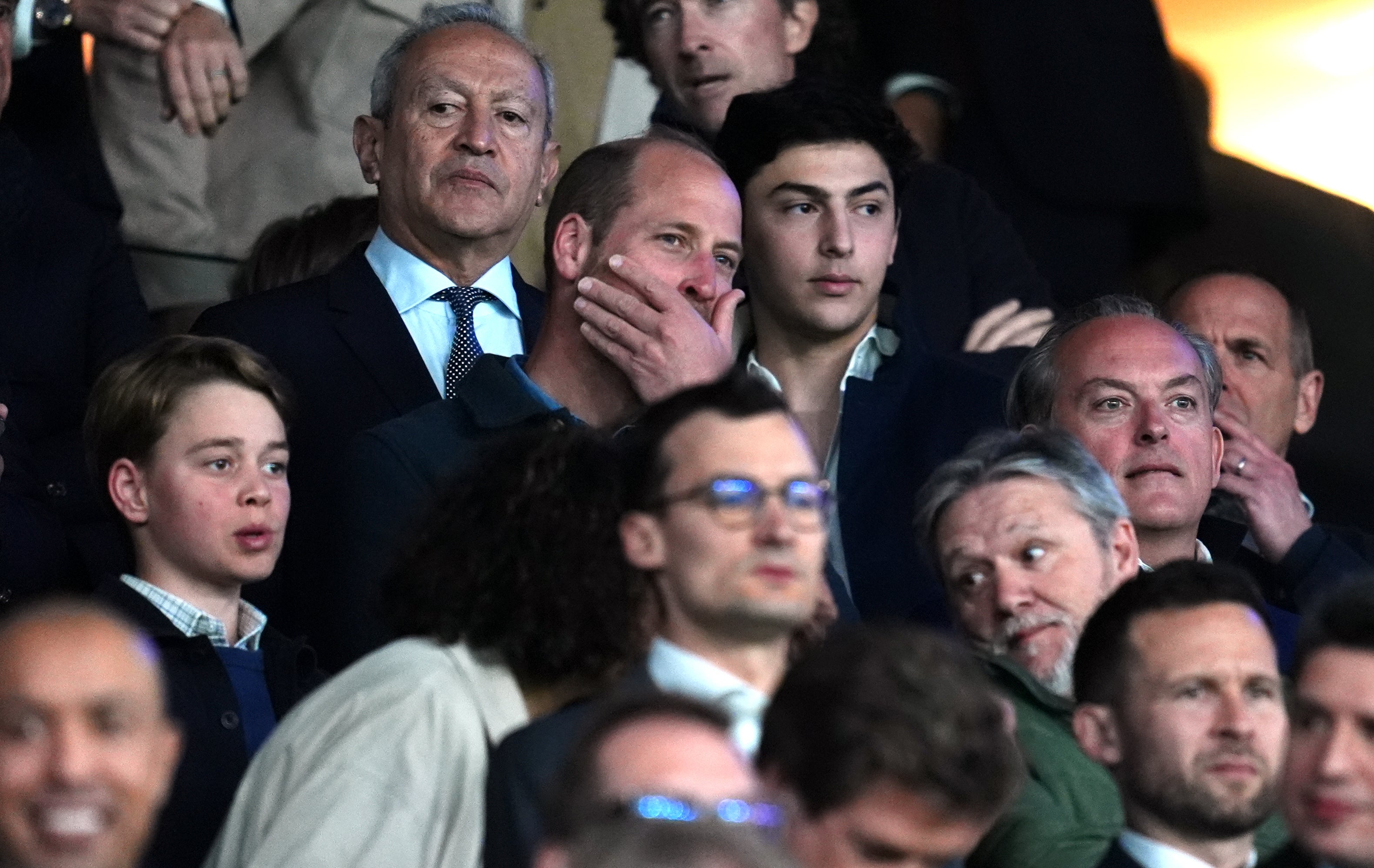 William said it was a big deal for him to bring Prince George along to the Champions League game (Adam Davy/PA)