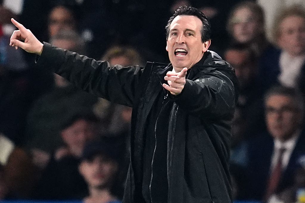 Unai Emery says PSG’s third goal does not change Villa’s task in second leg