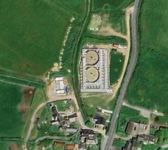 An aerial view of the Raptor business, which was based near Barnes Thomas' home in St Just, Cornwall