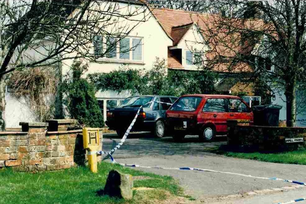 The driveway of the quiet village home where Janet Brown was killed (Thames Valley Police/PA)