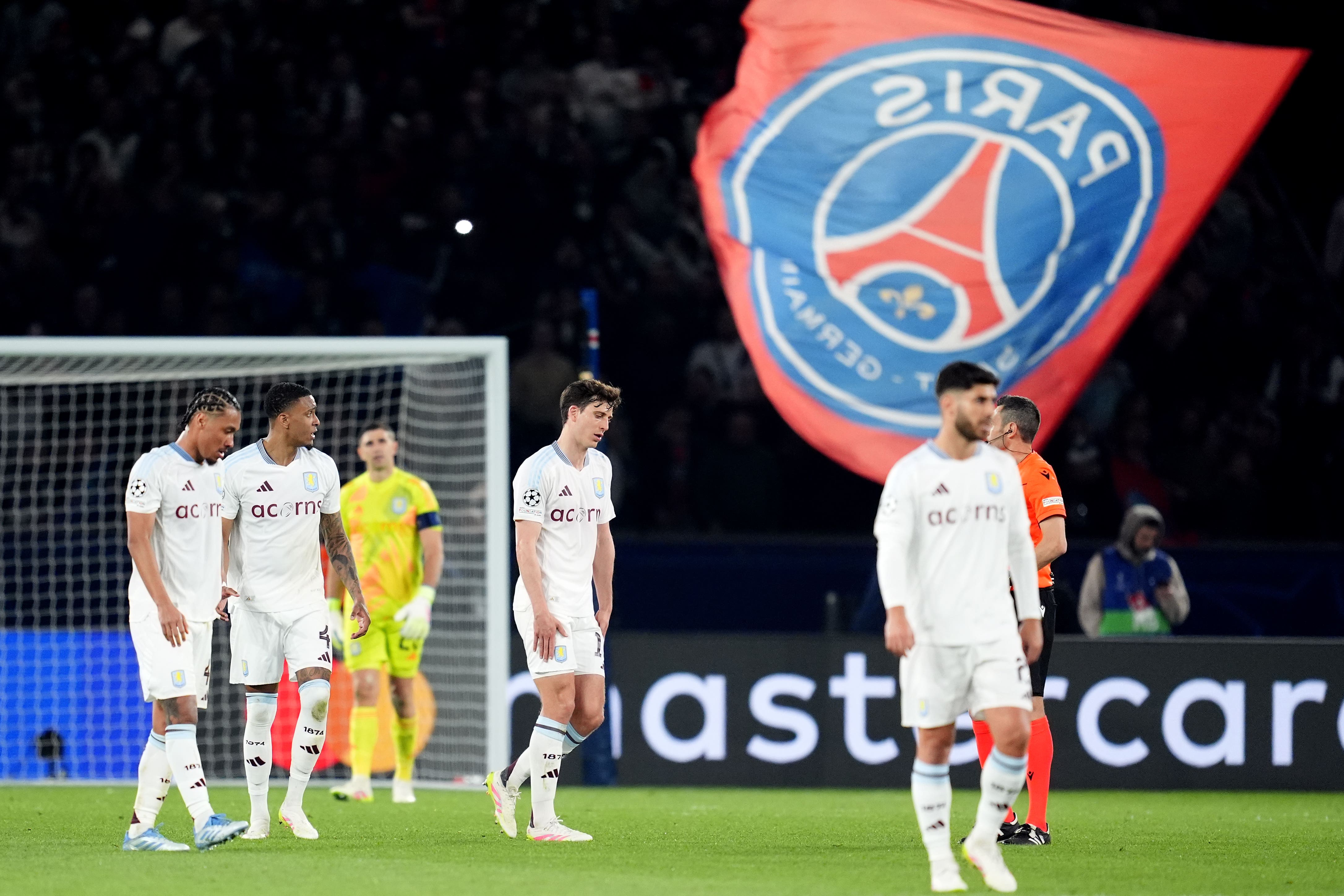 Aston Villa face an uphill task against Paris St Germain (Adam Davy/PA)