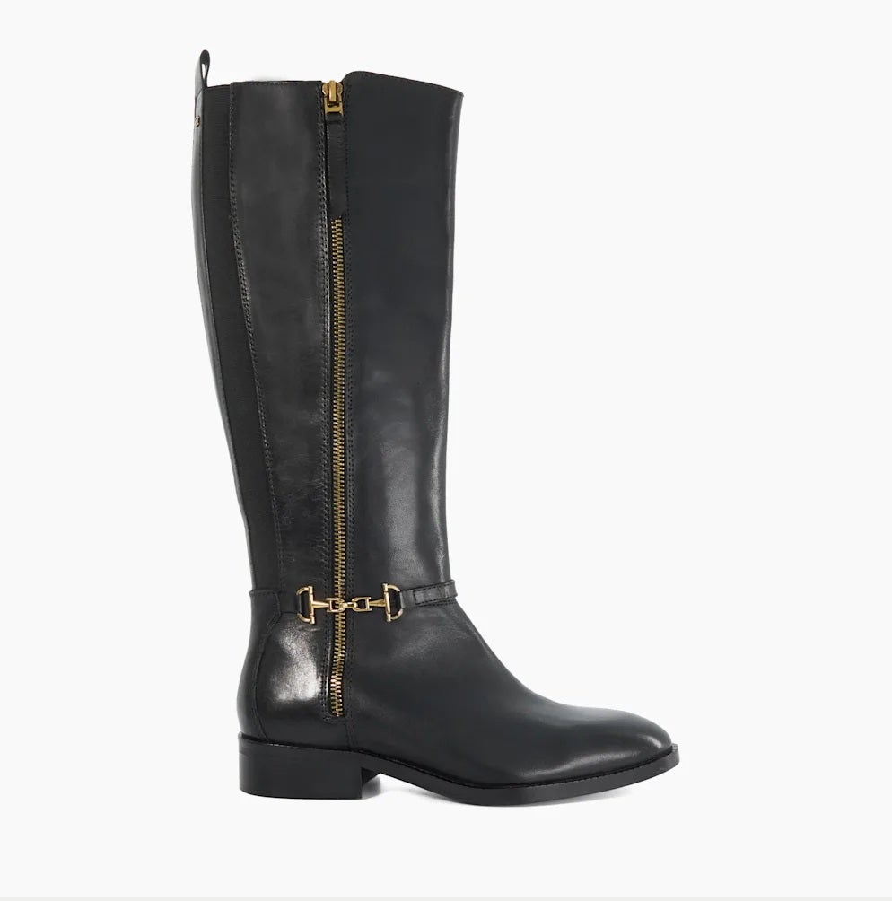 Dune Taylyn Riding Boots With Signature Buckle Detail, £74 (was £149)