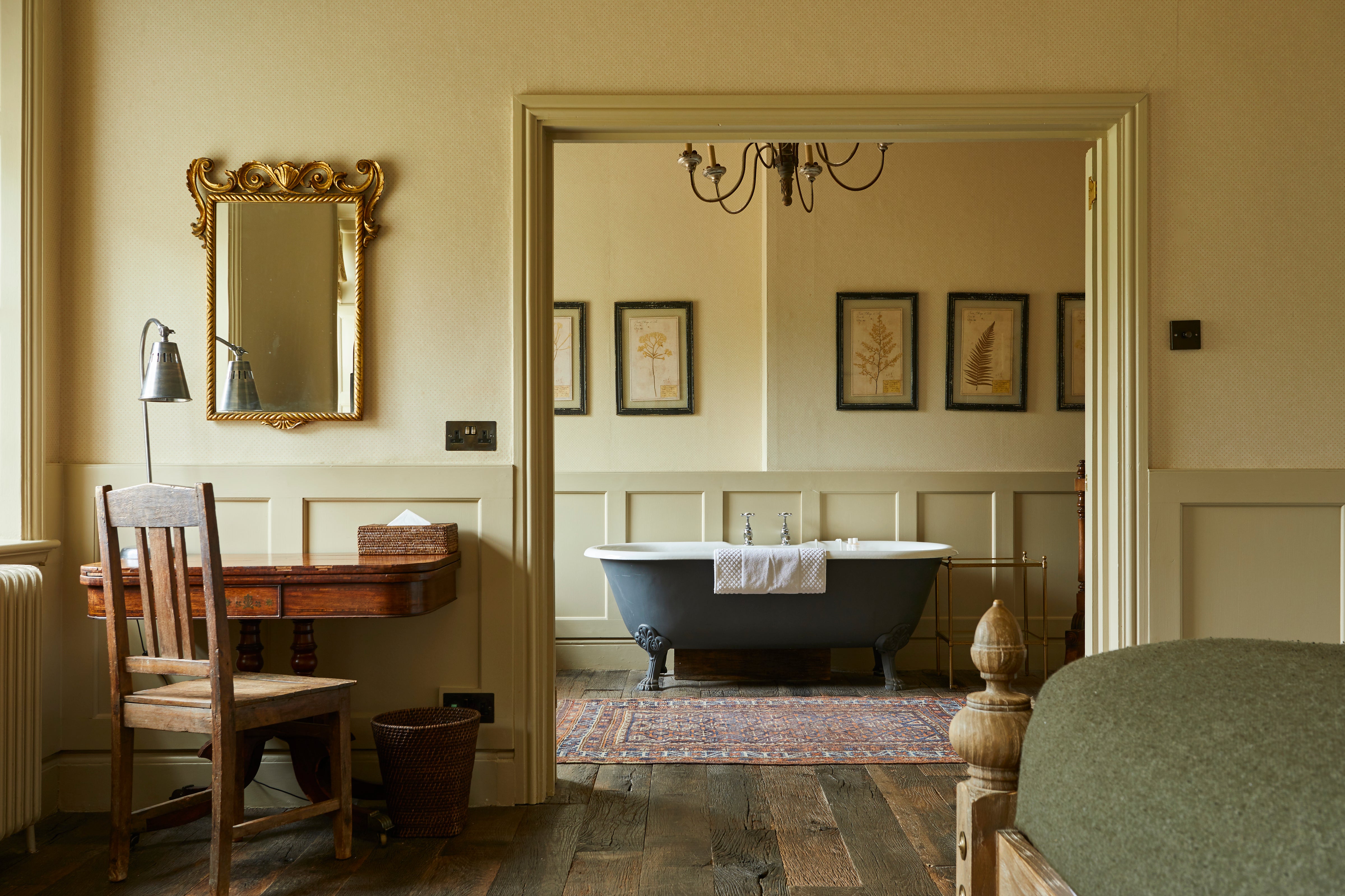 Celebrate your trip to Bath with a soak in a freestanding tub at The Pig near Bath