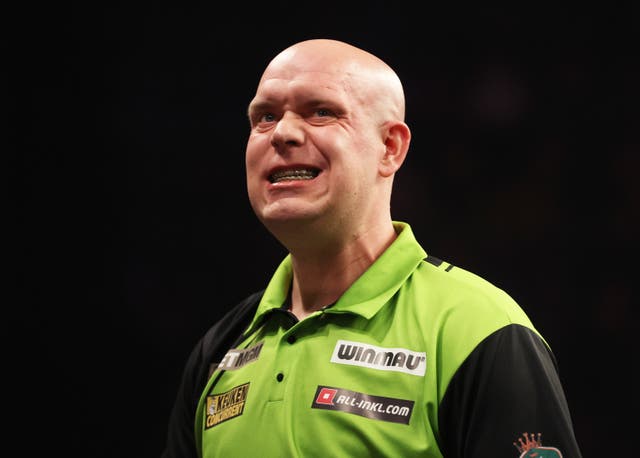 <p>Michael van Gerwen suffered a freak injury that ruled him out of last week’s Premier League Darts event</p>