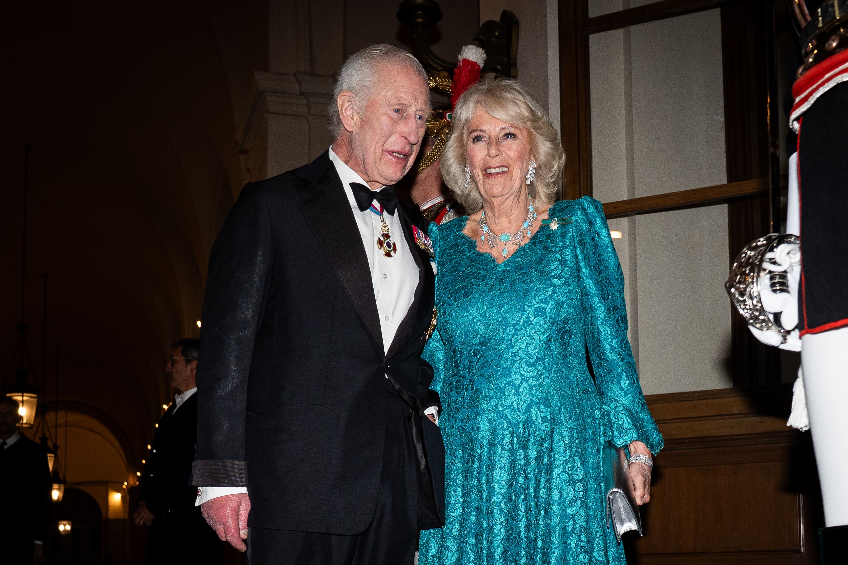 Queen Camilla said that friendship and laughter play a big role in her marriage (Aaron Chown/PA)