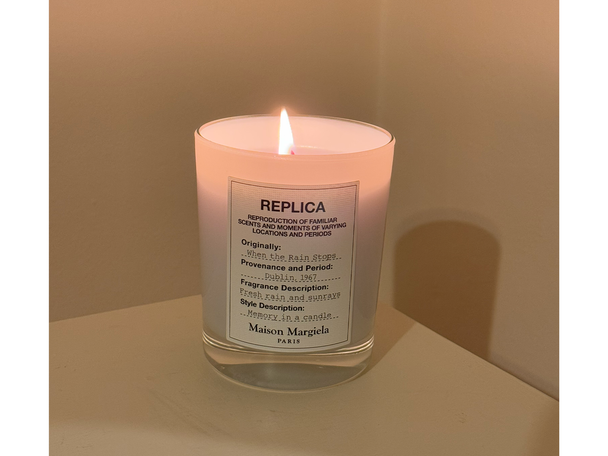 Maison Margiela testing pics for best scented candles review indybest