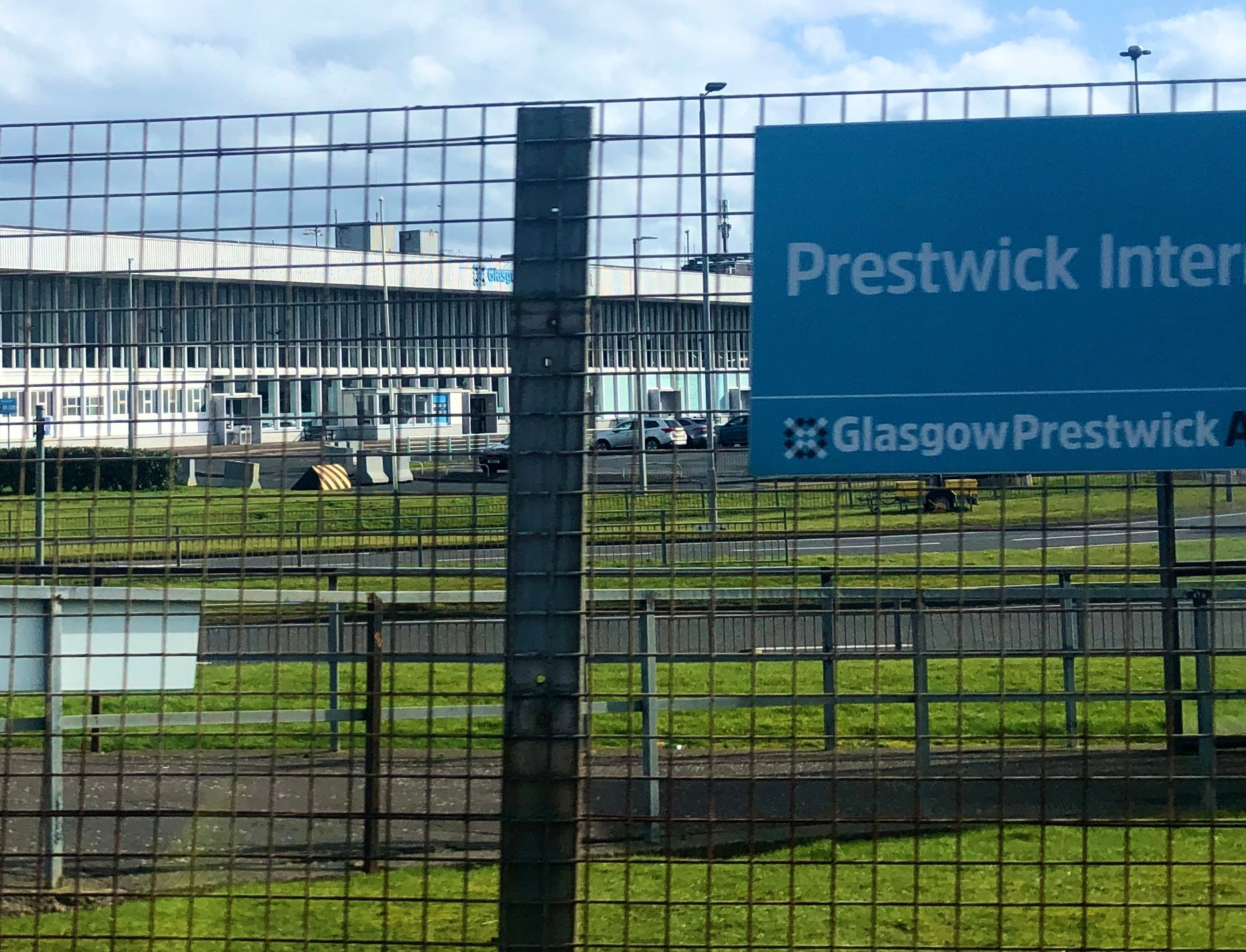 No go: Prestwick airport in Scotland in 2022, where a family were turned away with claims that a child's passport could not be valid for more than five years