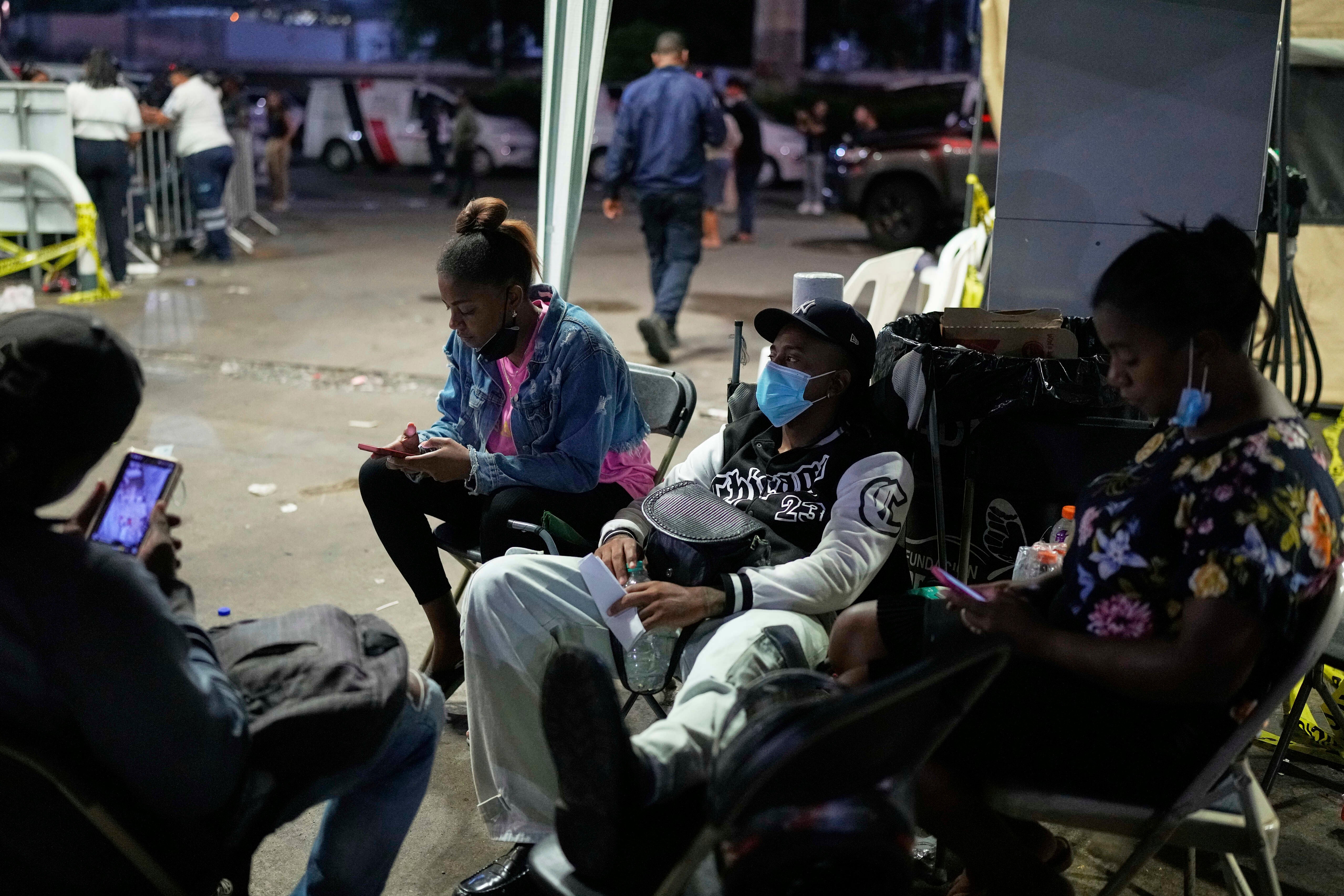 People camped out at the scene overnight waiting for news of survivors