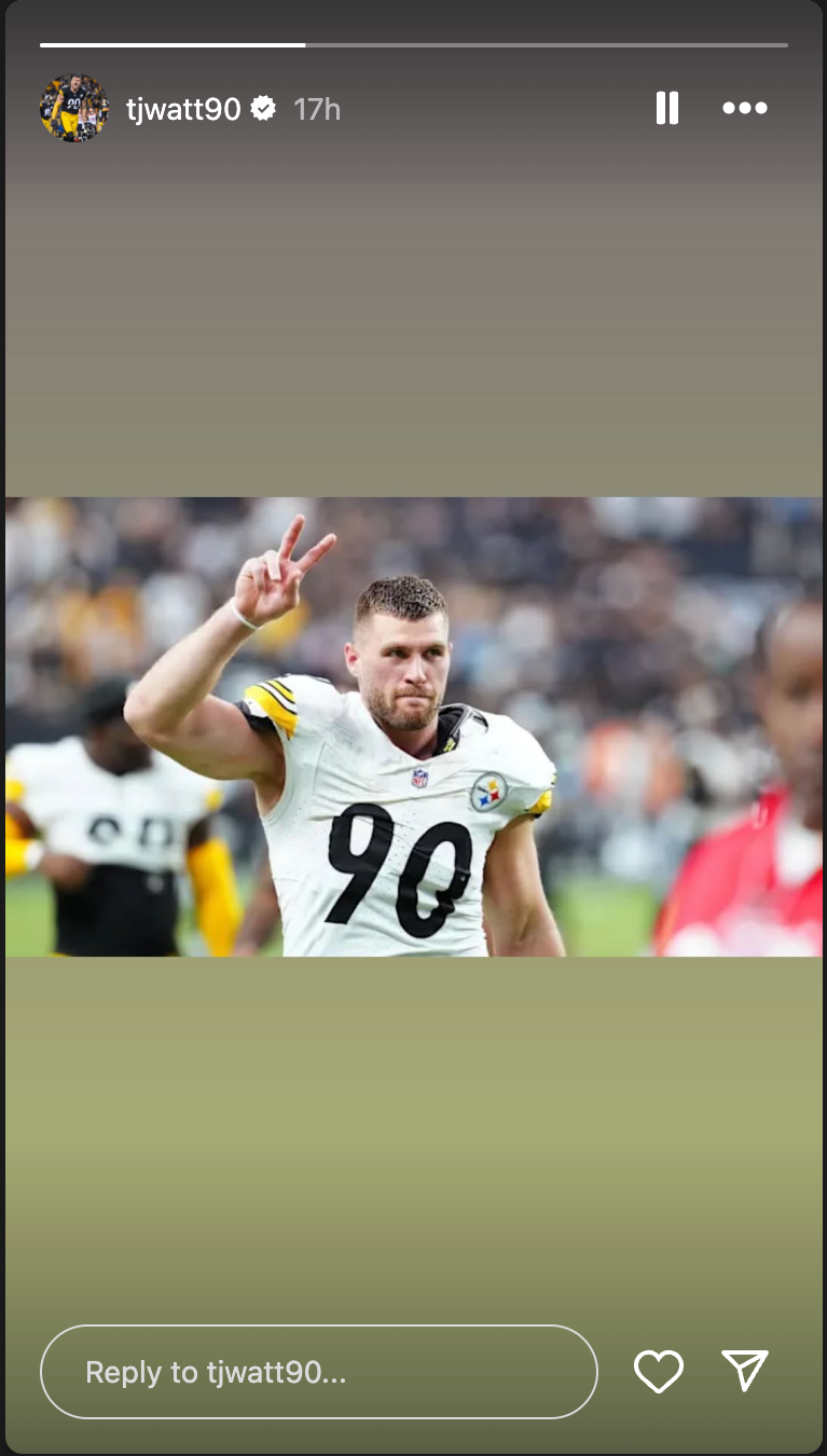 Watt’s cryptic post on Instagram sent Steelers fans into a frenzy