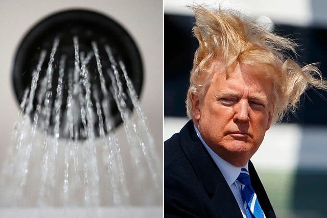 <p>Trump is hoping to make showers great again. </p>