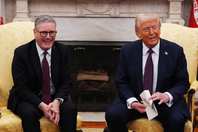 <p>February 2025: UK Prime Minister Sir Keir Starmer hands an invitation from King Charles III for a second state visit to U.S. President Donald Trump at the White House </p>