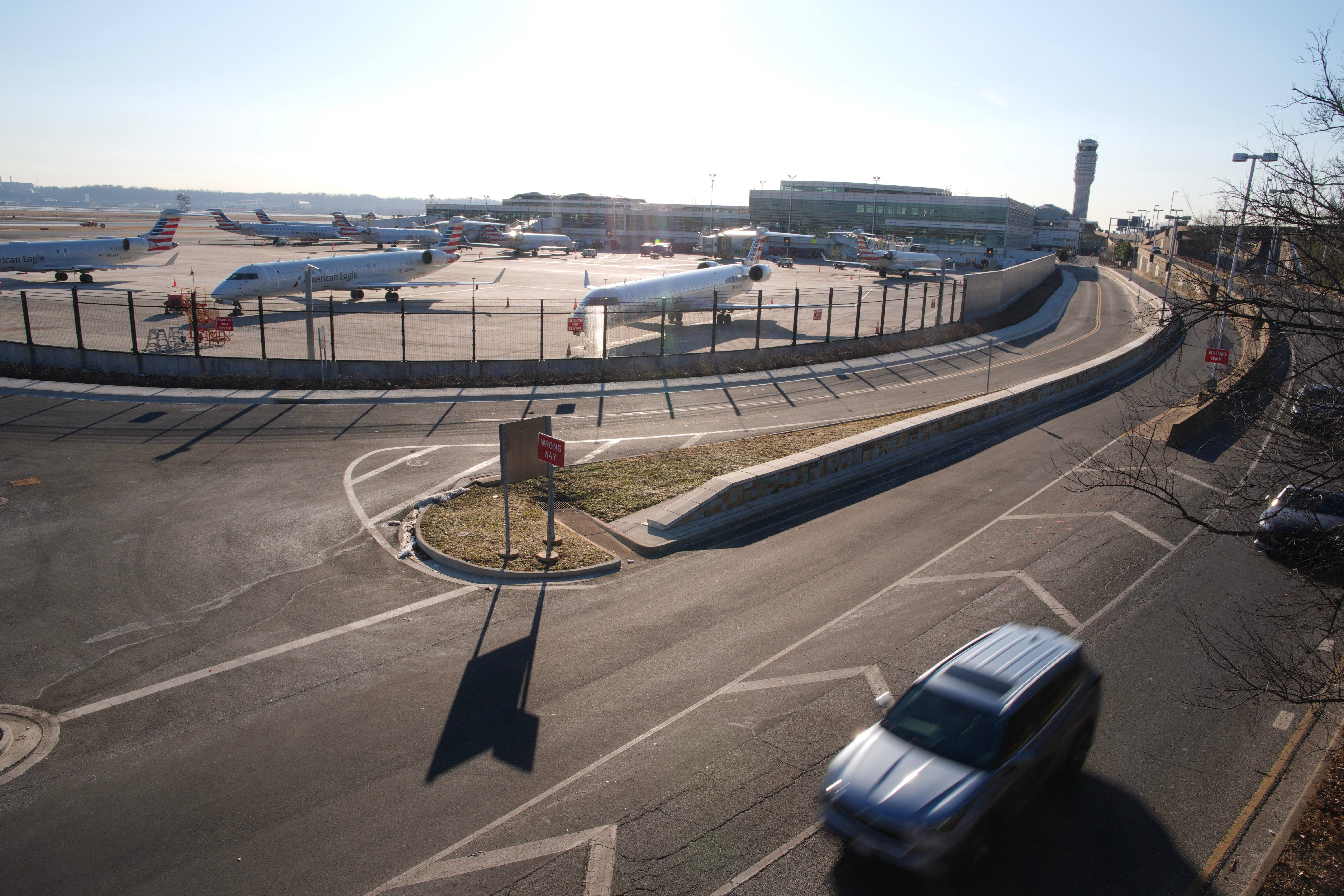 American Airlines reported “limited” damage to the aircrafts.