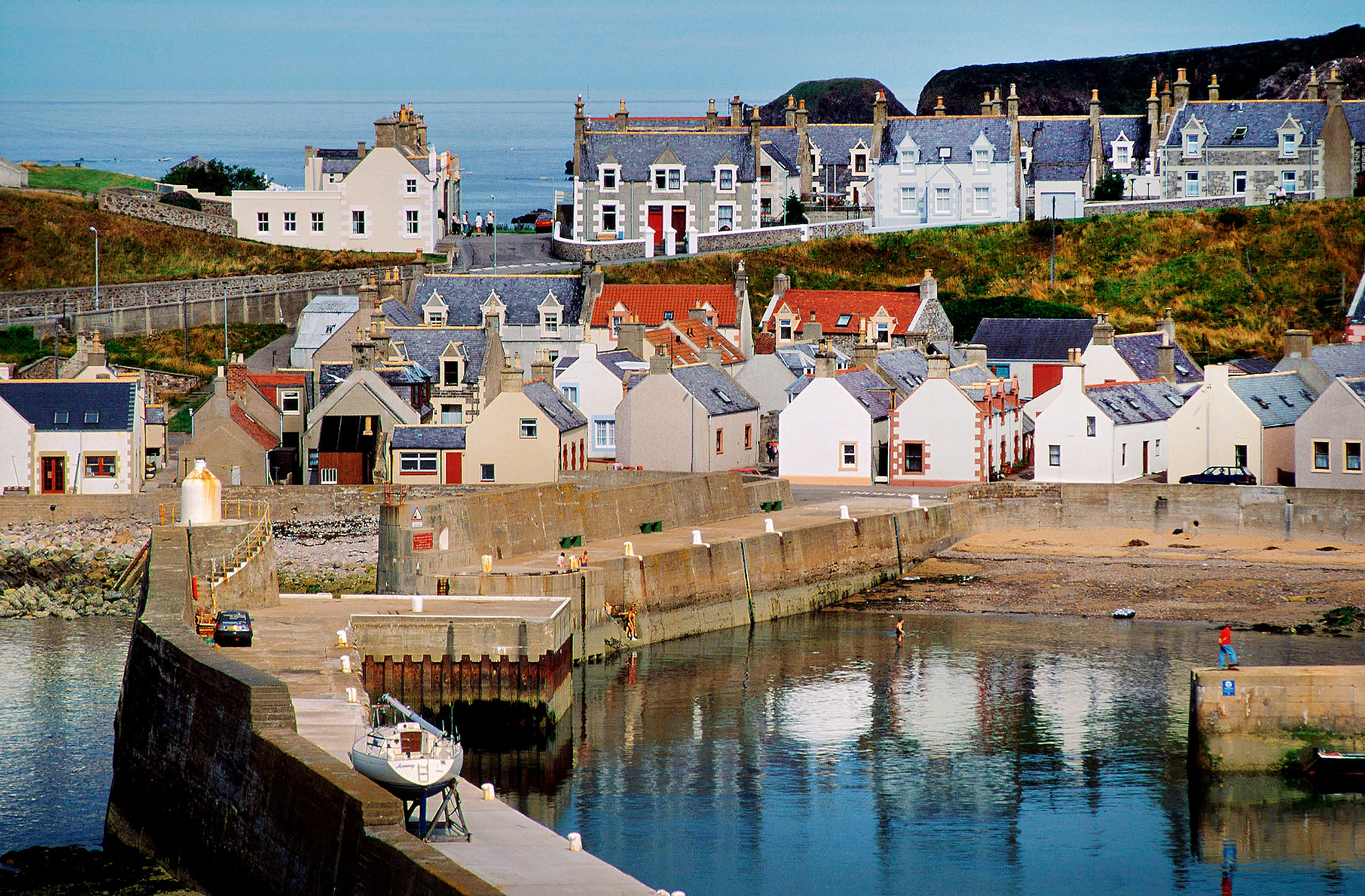 Findochty is one of the pretty fishing villages found along the Moray coast