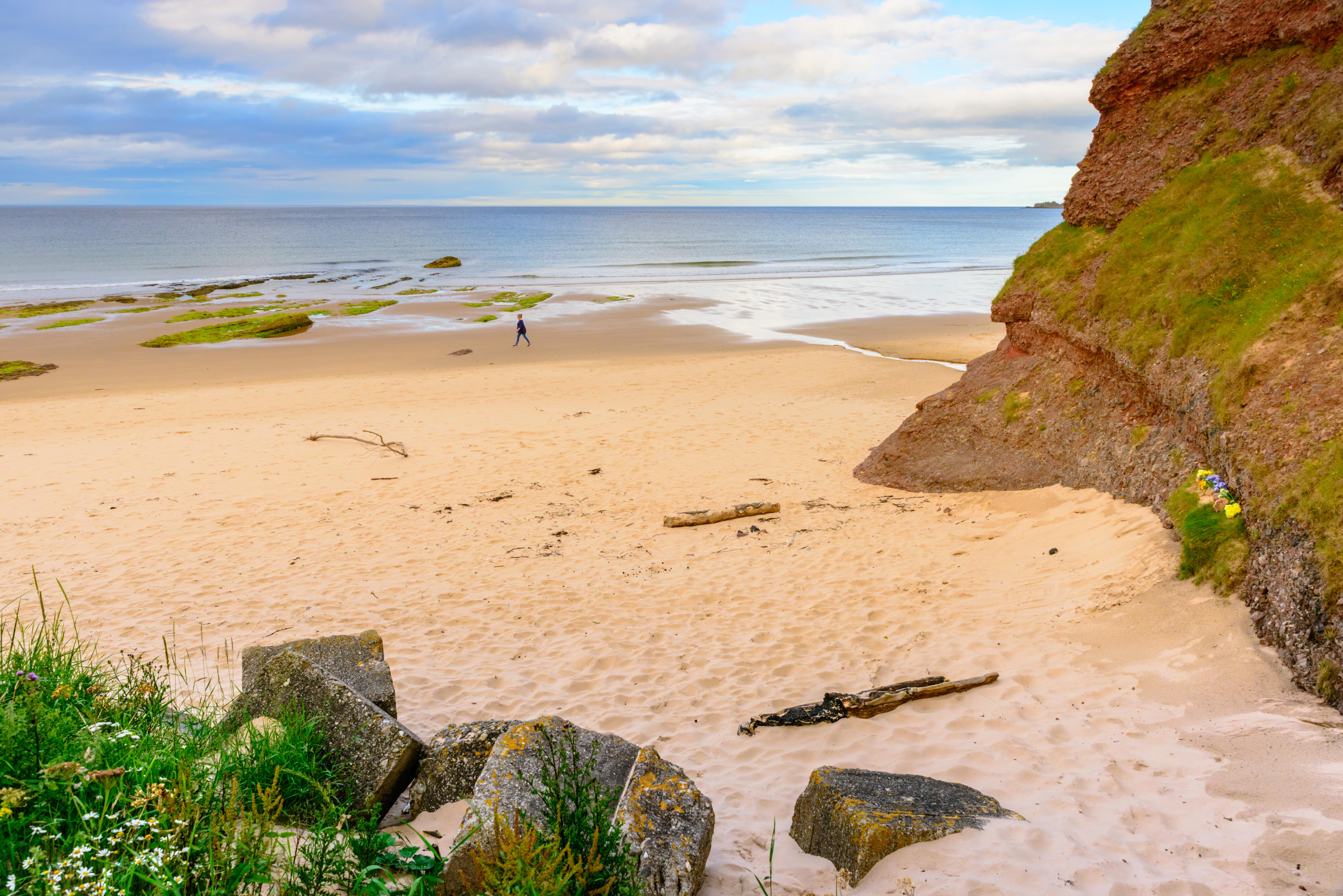The sands of Cullen Bay lead to another charming Scottish village