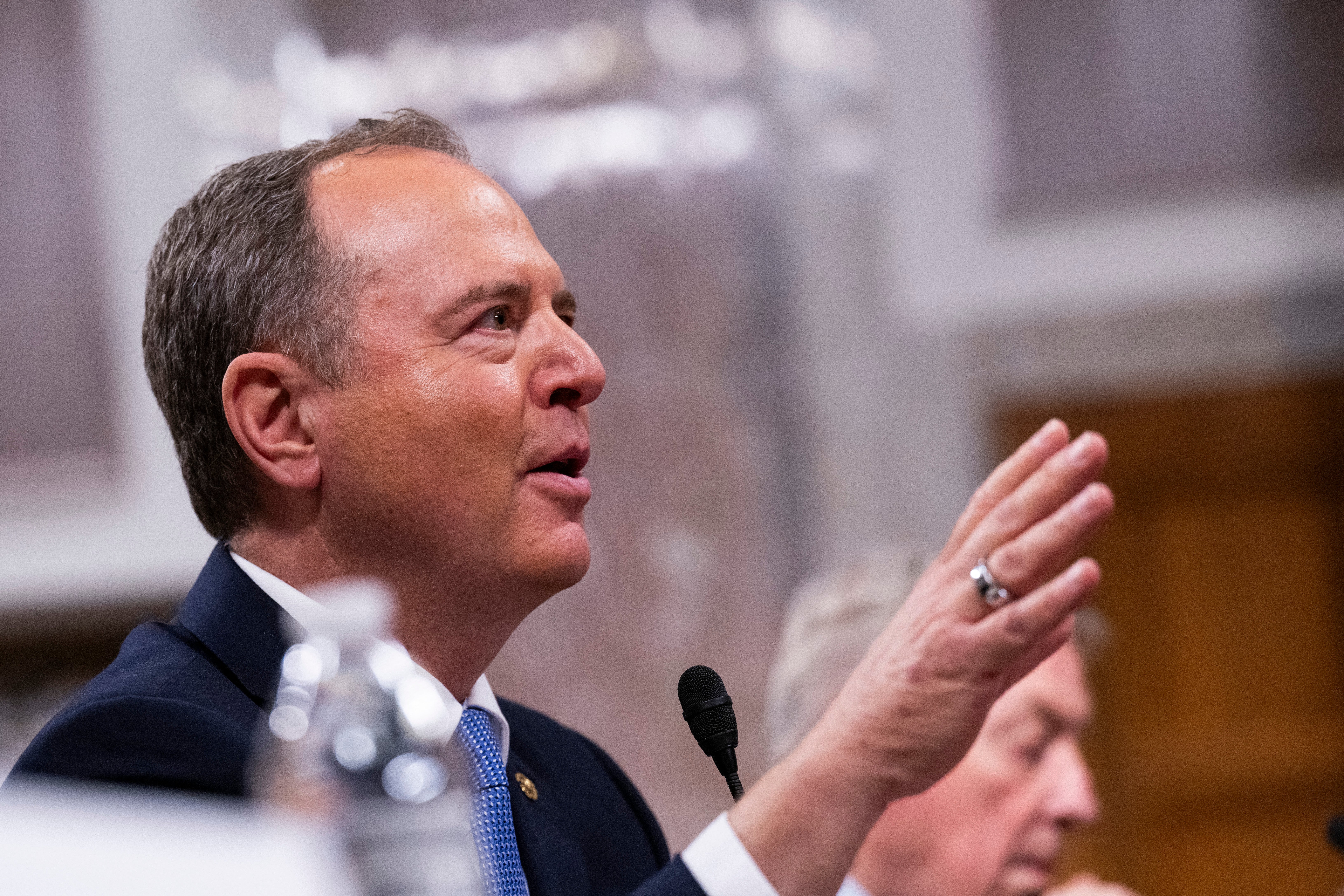 Sen. Adam Schiff of California previously received money from Musk, but now says he would not and would not buy a Tesla either.