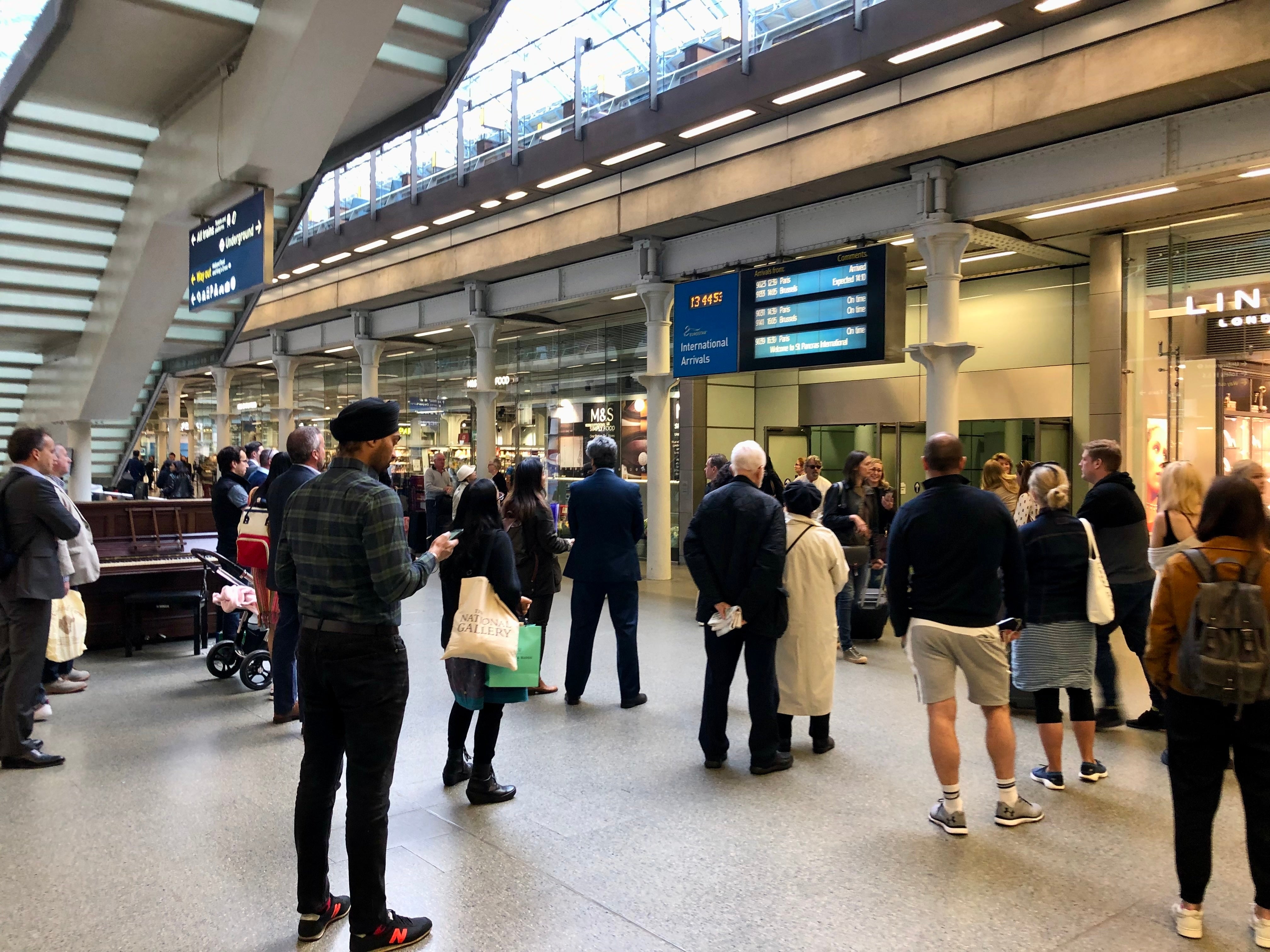 Departing soon? Arrivals location at London St Pancras International