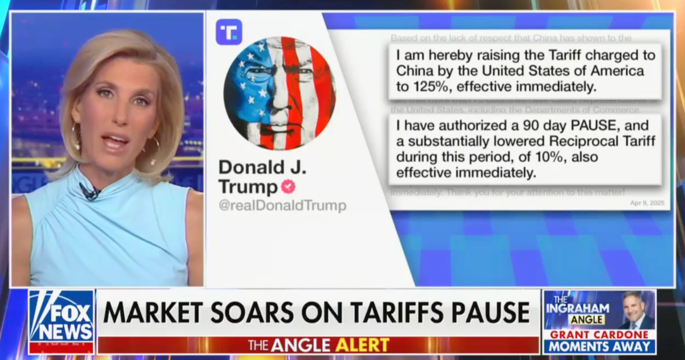 Laura Ingraham said that Trump raising import taxes on Chinese goods weakens China's economic power
